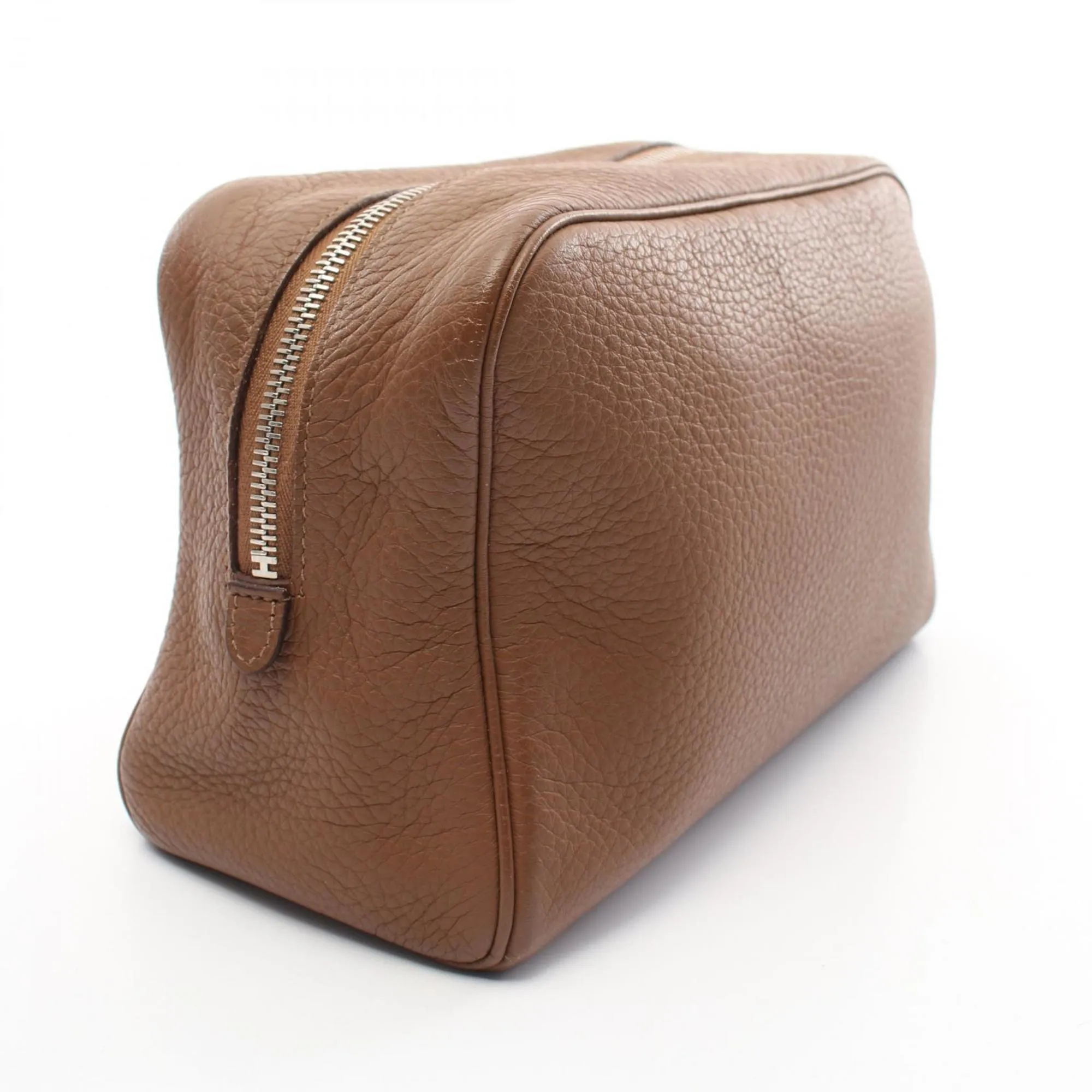 Hermes Alezan Taurillon Clemence Leather Clutch Bag (Pre-Owned)