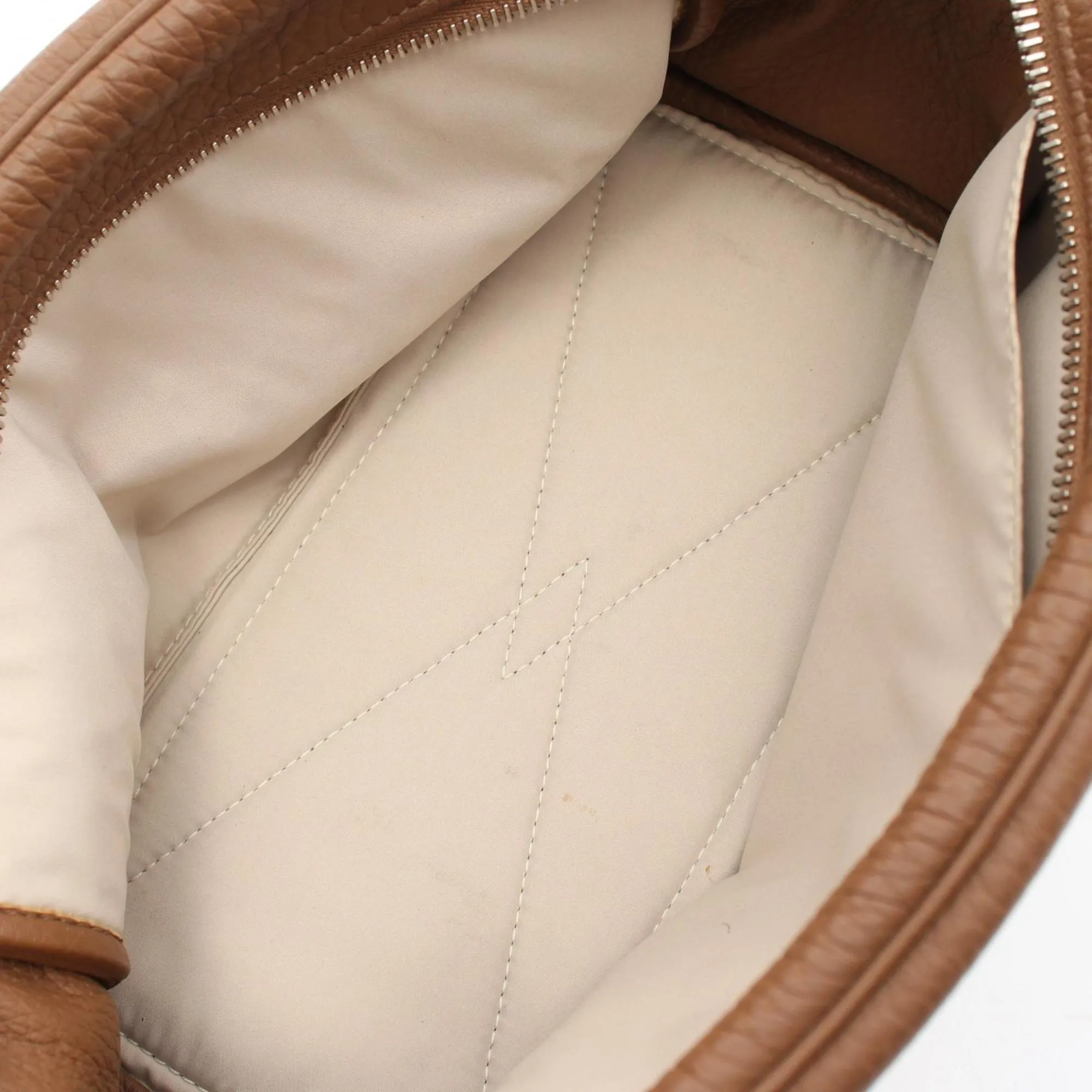 Hermes Alezan Taurillon Clemence Leather Clutch Bag (Pre-Owned)