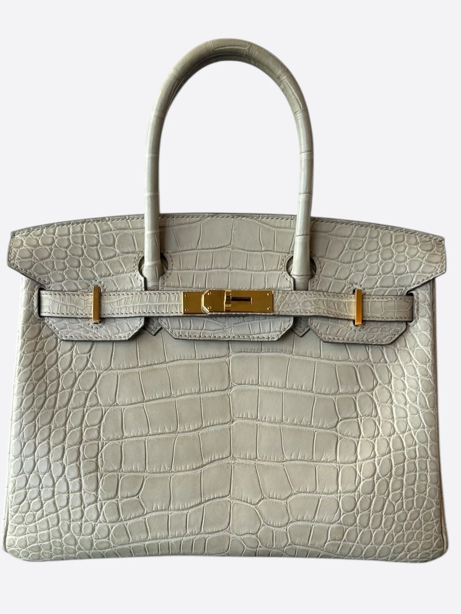 Hermes Beton Crocodile Birkin 30