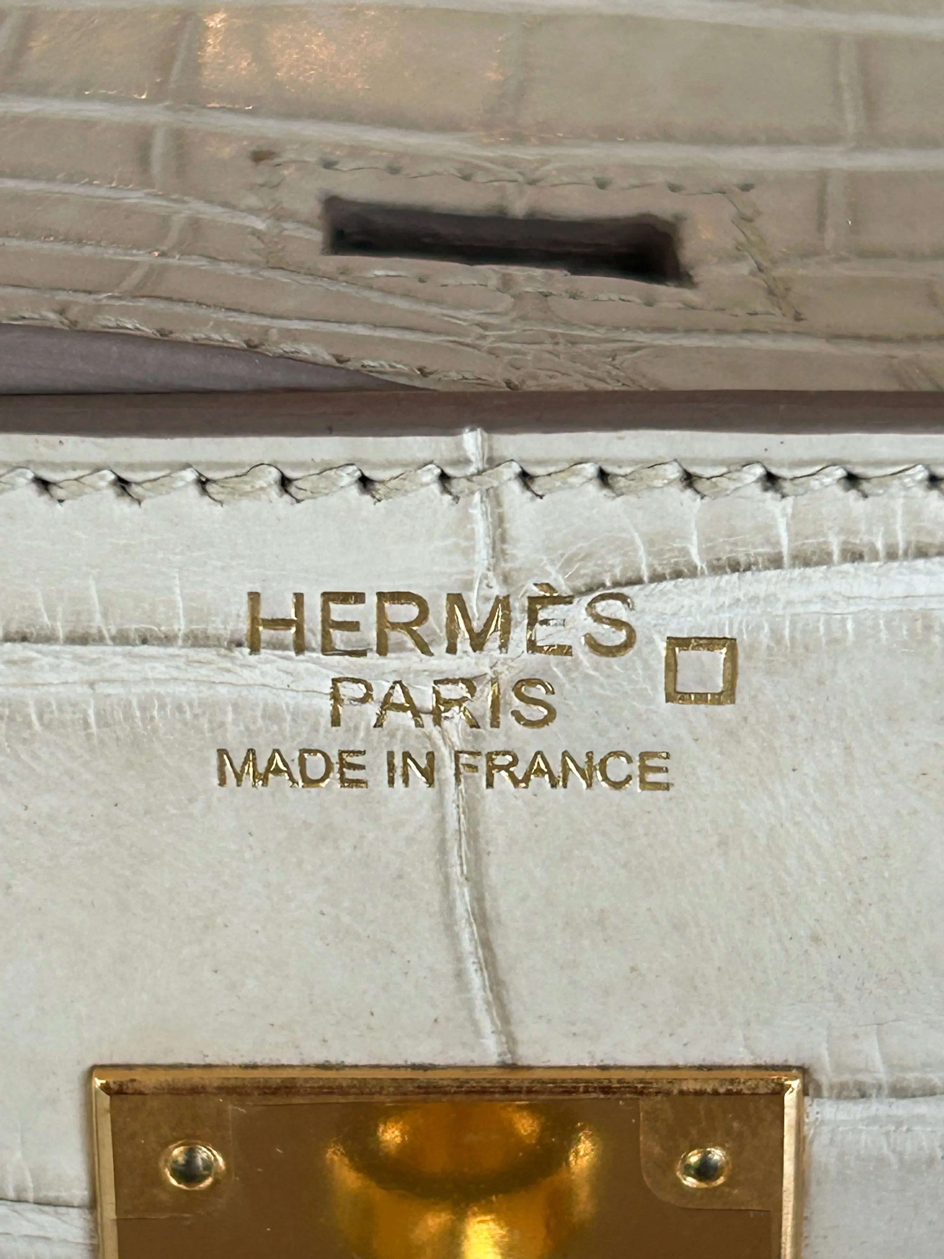 Hermes Beton Crocodile Birkin 30