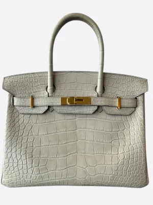 Hermes Beton Crocodile Birkin 30