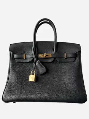 Hermes Black Togo Birkin 25