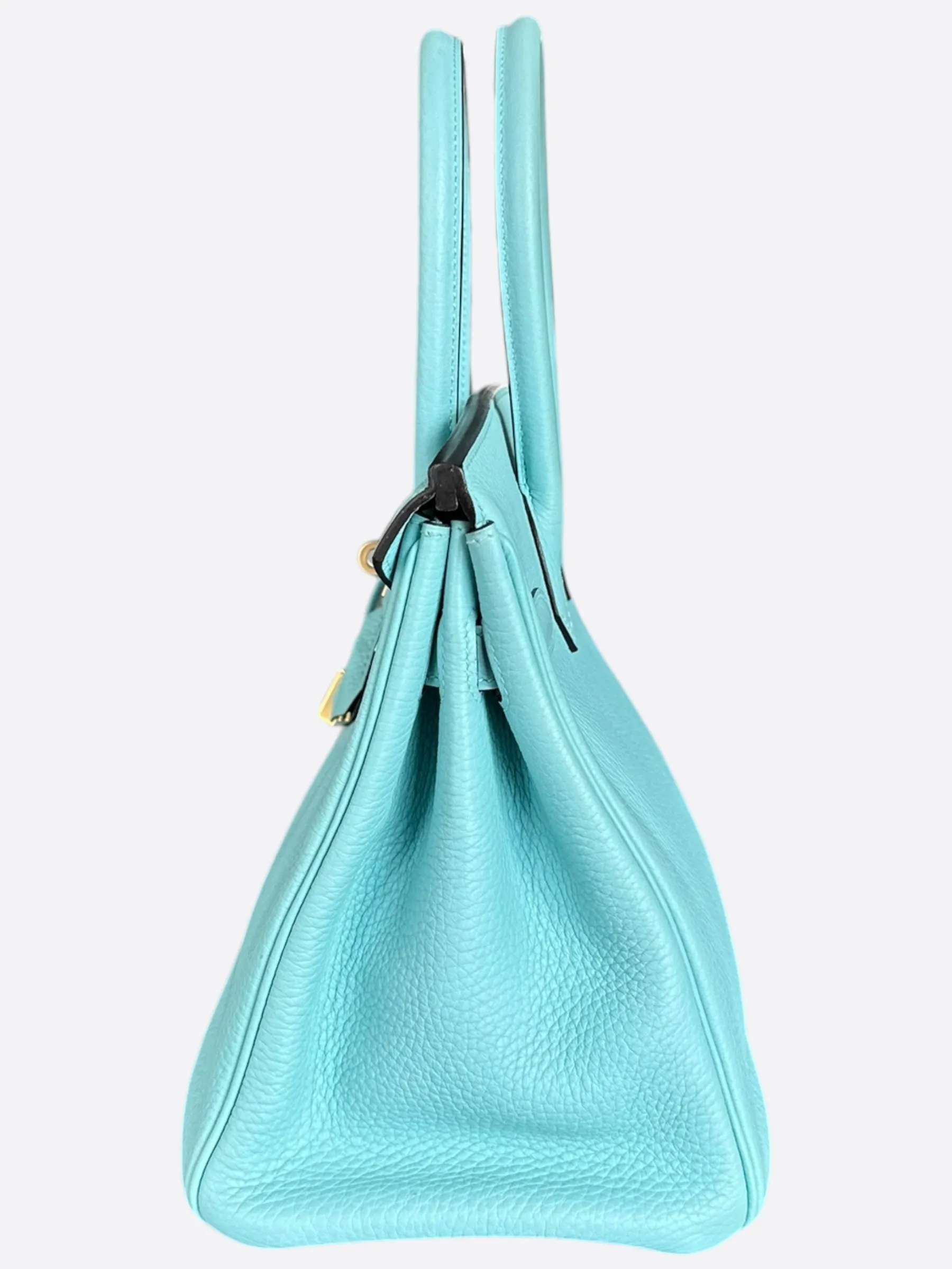 Hermes Blue Atoll Gold Hardware Togo Birkin 30