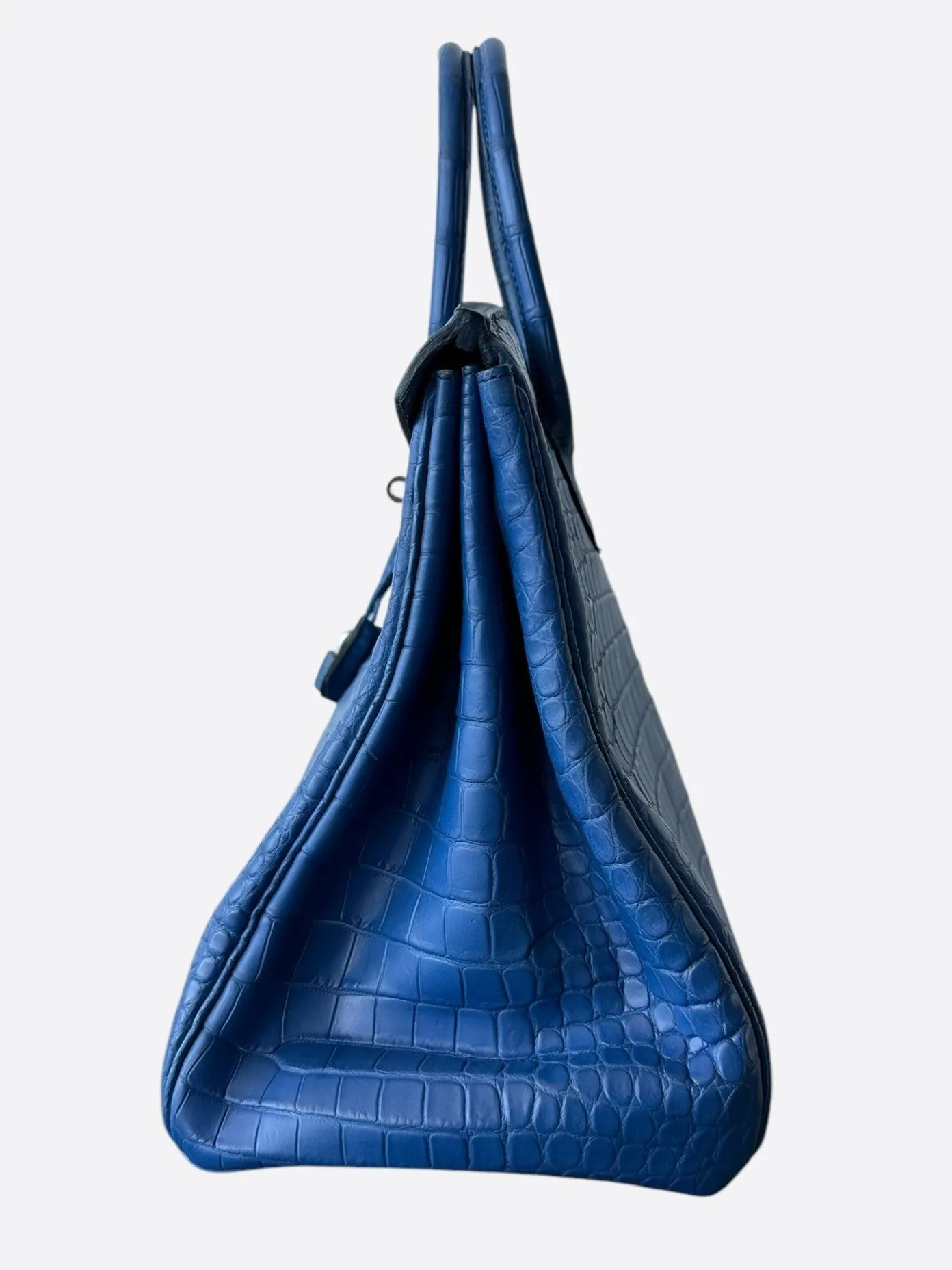 Hermes Blue Crocodile Birkin 35