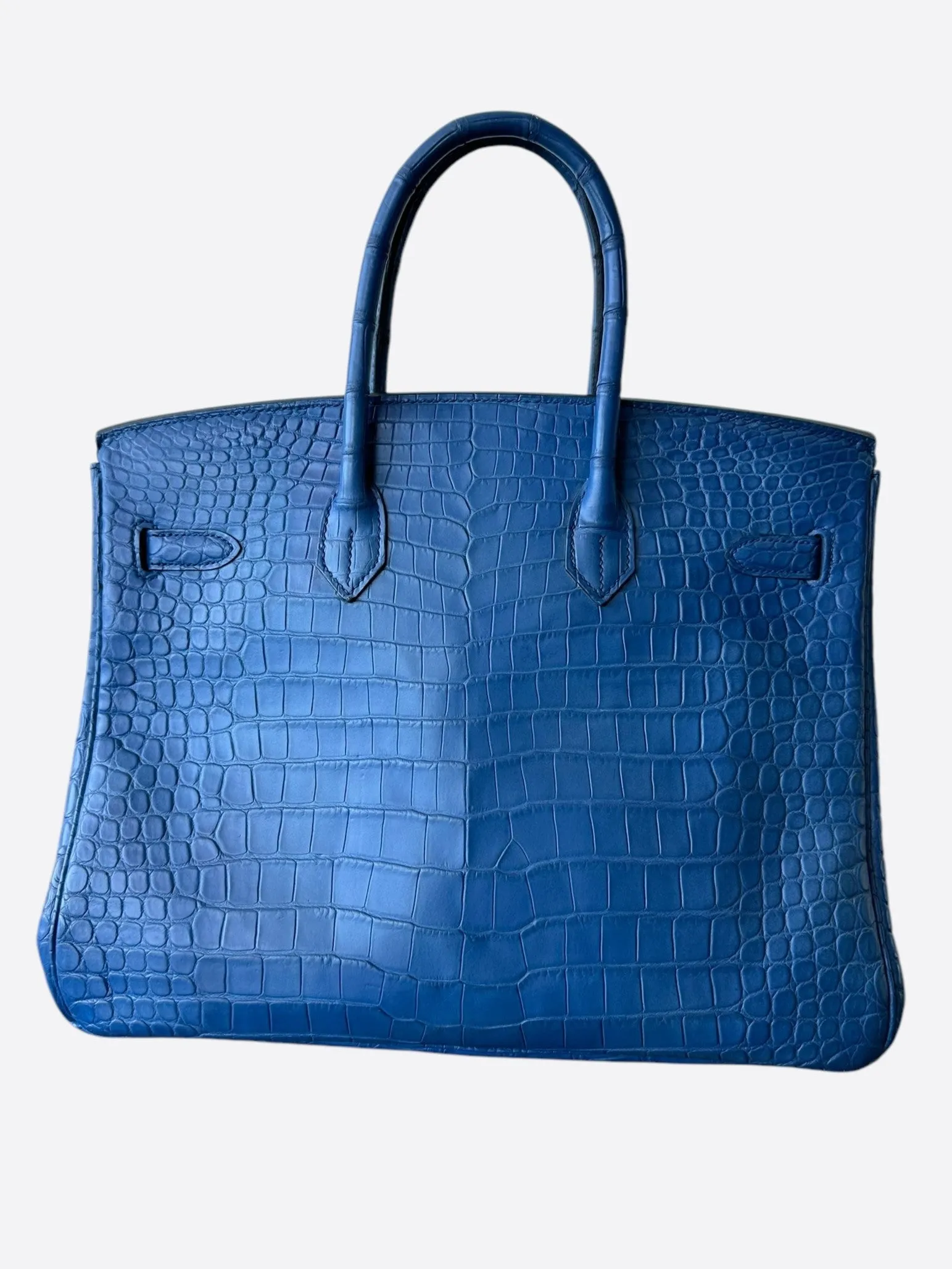 Hermes Blue Crocodile Birkin 35