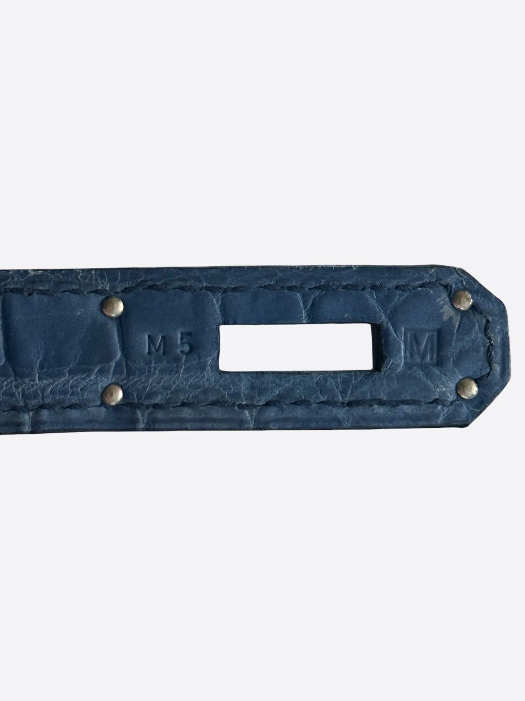 Hermes Blue Crocodile Birkin 35