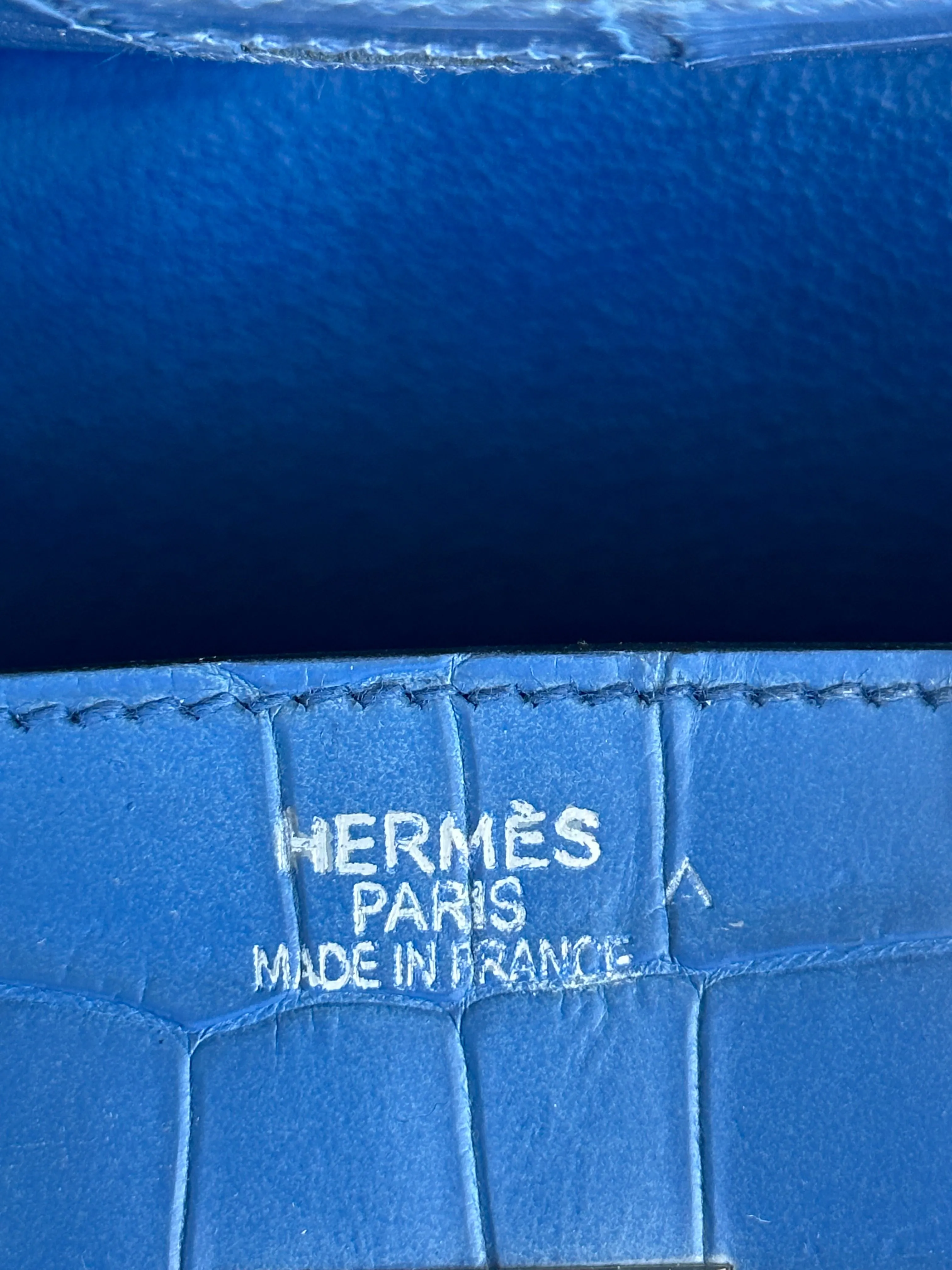 Hermes Blue Crocodile Birkin 35
