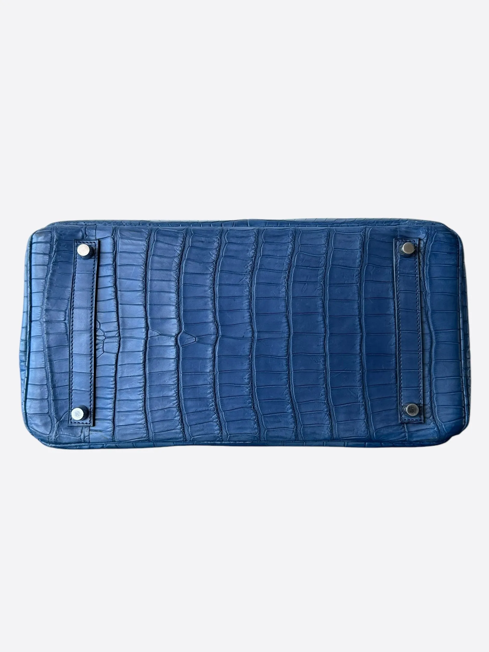 Hermes Blue Crocodile Birkin 35