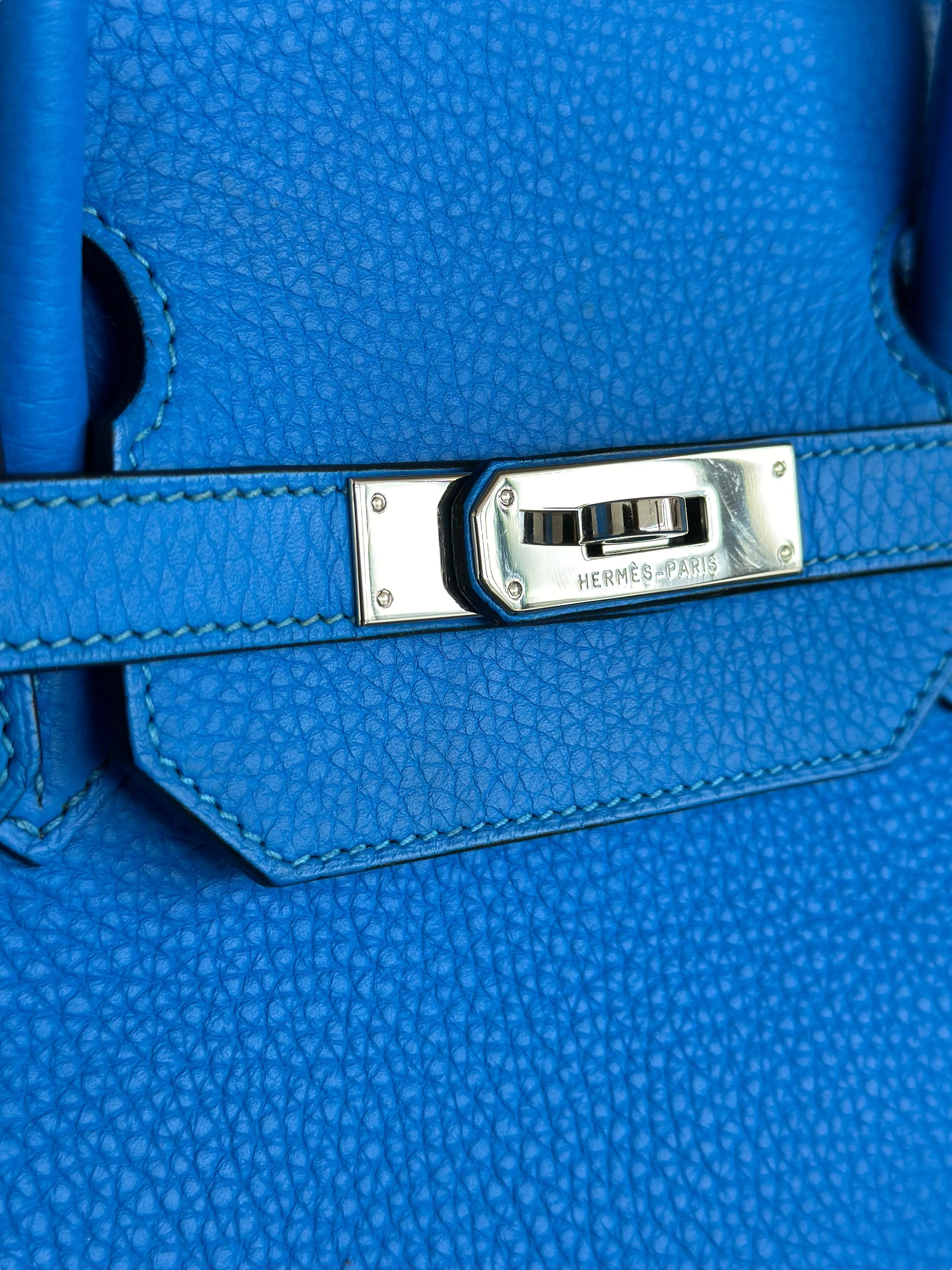 Hermes Blue Hydra Togo Birkin 40