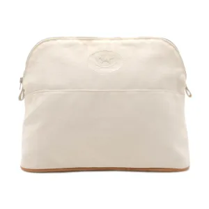 Hermes Canvas Clutch Bag Pouch (Pre-Owned)
