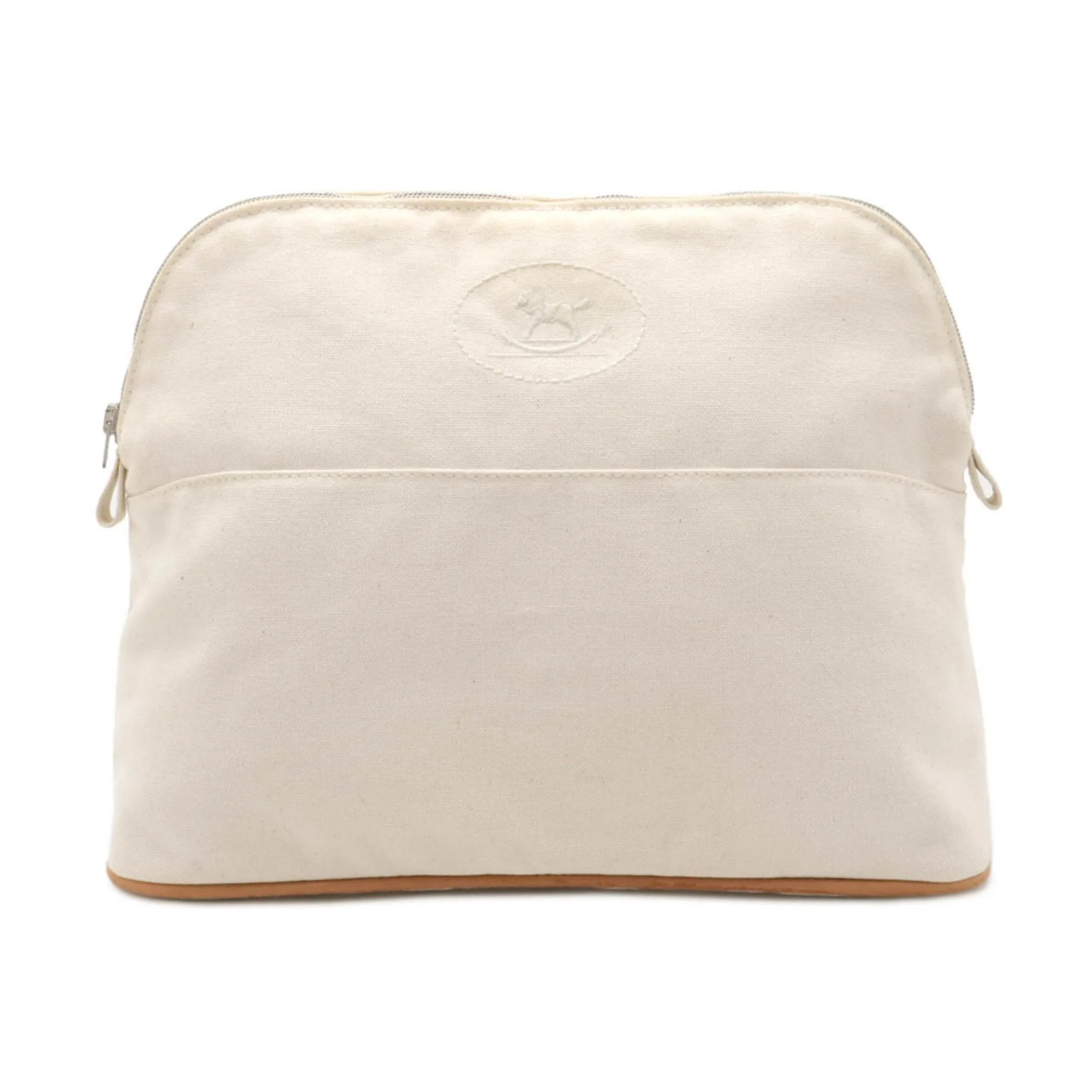 Hermes Canvas Clutch Bag Pouch (Pre-Owned)