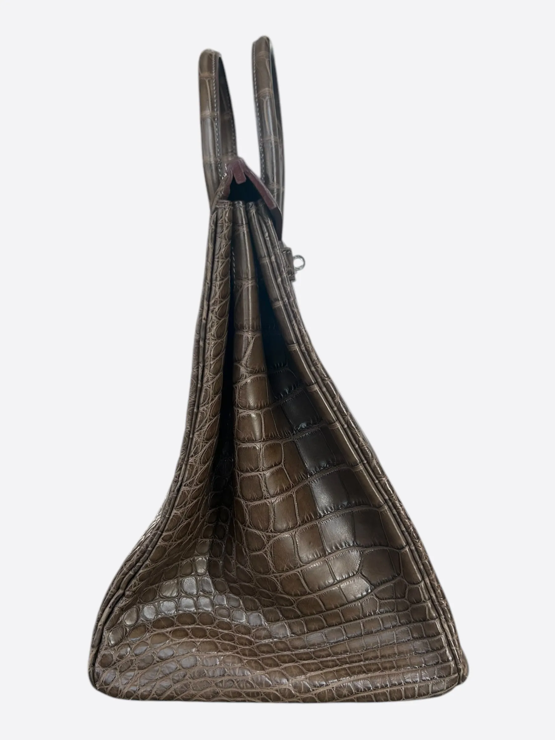 Hermes Elephant Grey Crocodile Birkin 40