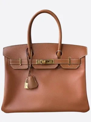 Hermes Gold Epsom Birkin 30