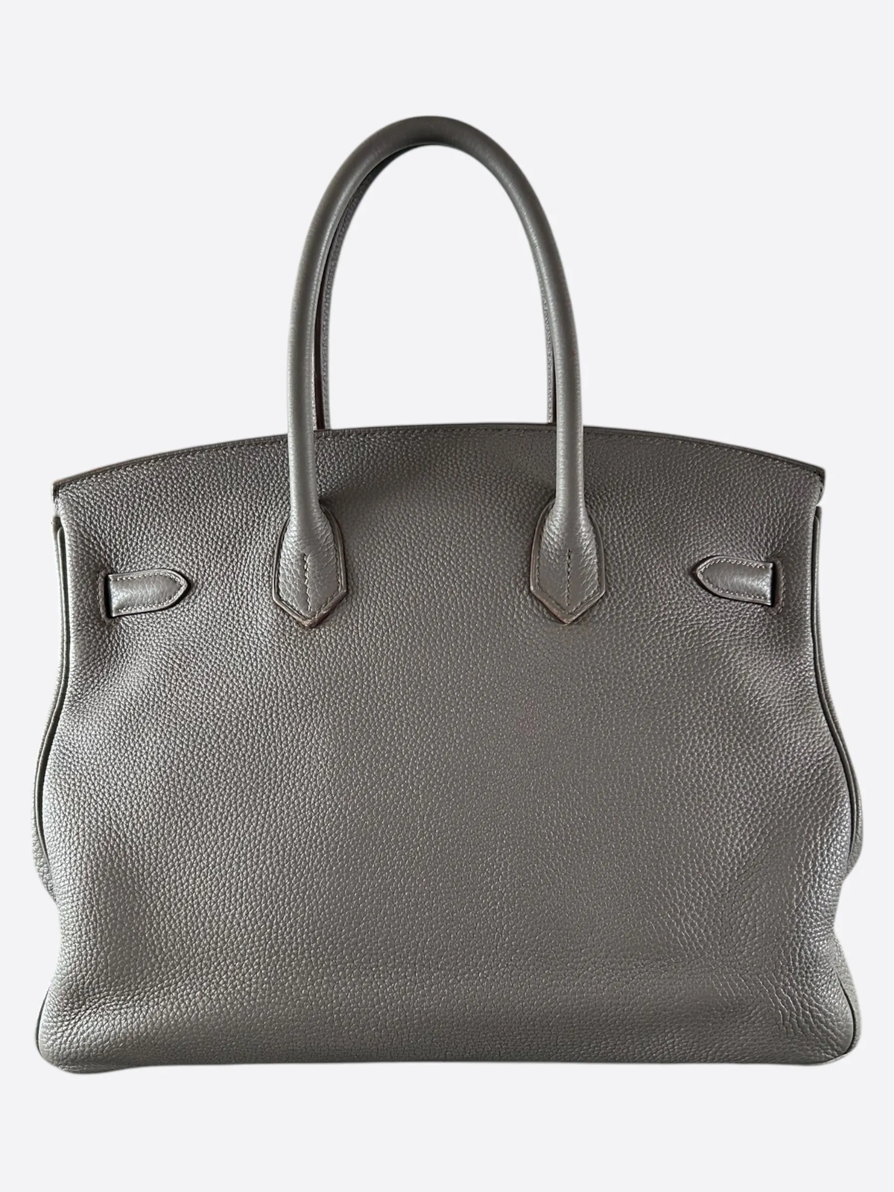Hermes Grey Etain Togo Birkin 35