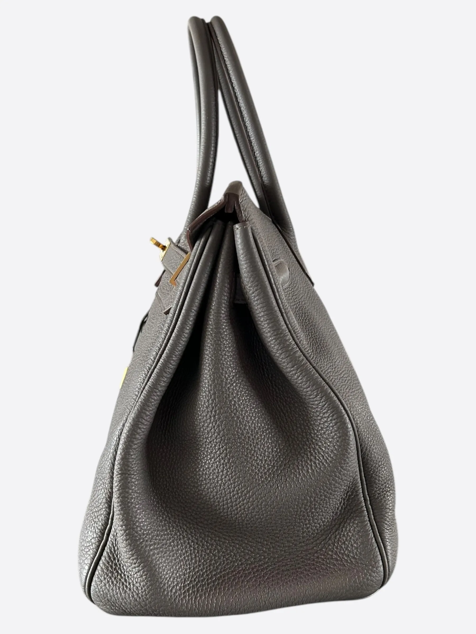 Hermes Grey Etain Togo Birkin 35