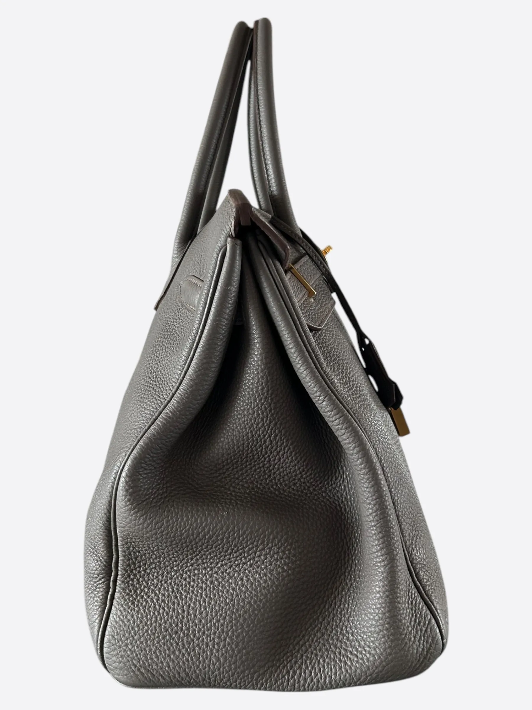 Hermes Grey Etain Togo Birkin 35