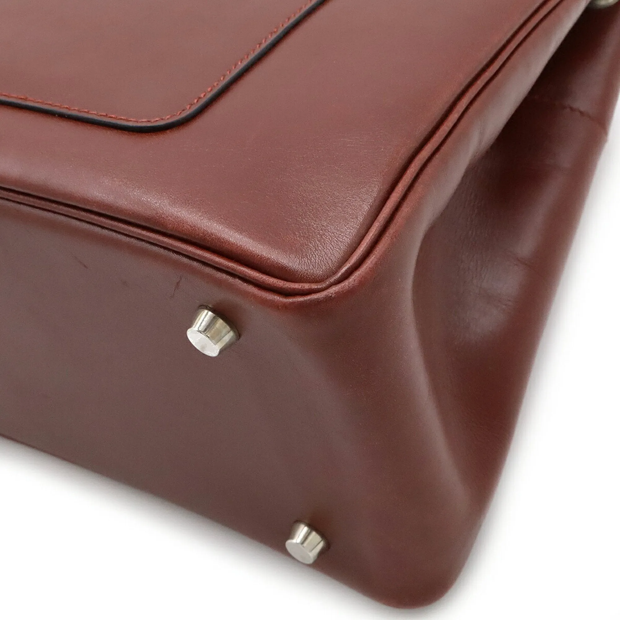 Hermes Kara Leather Shoulder Bag Tote Bag (Pre-Owned)