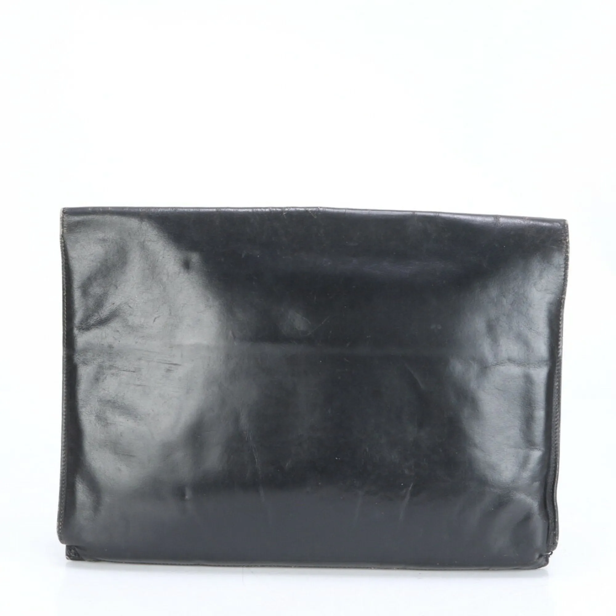 Hermes Leather Clutch Bag (Pre-Owned)