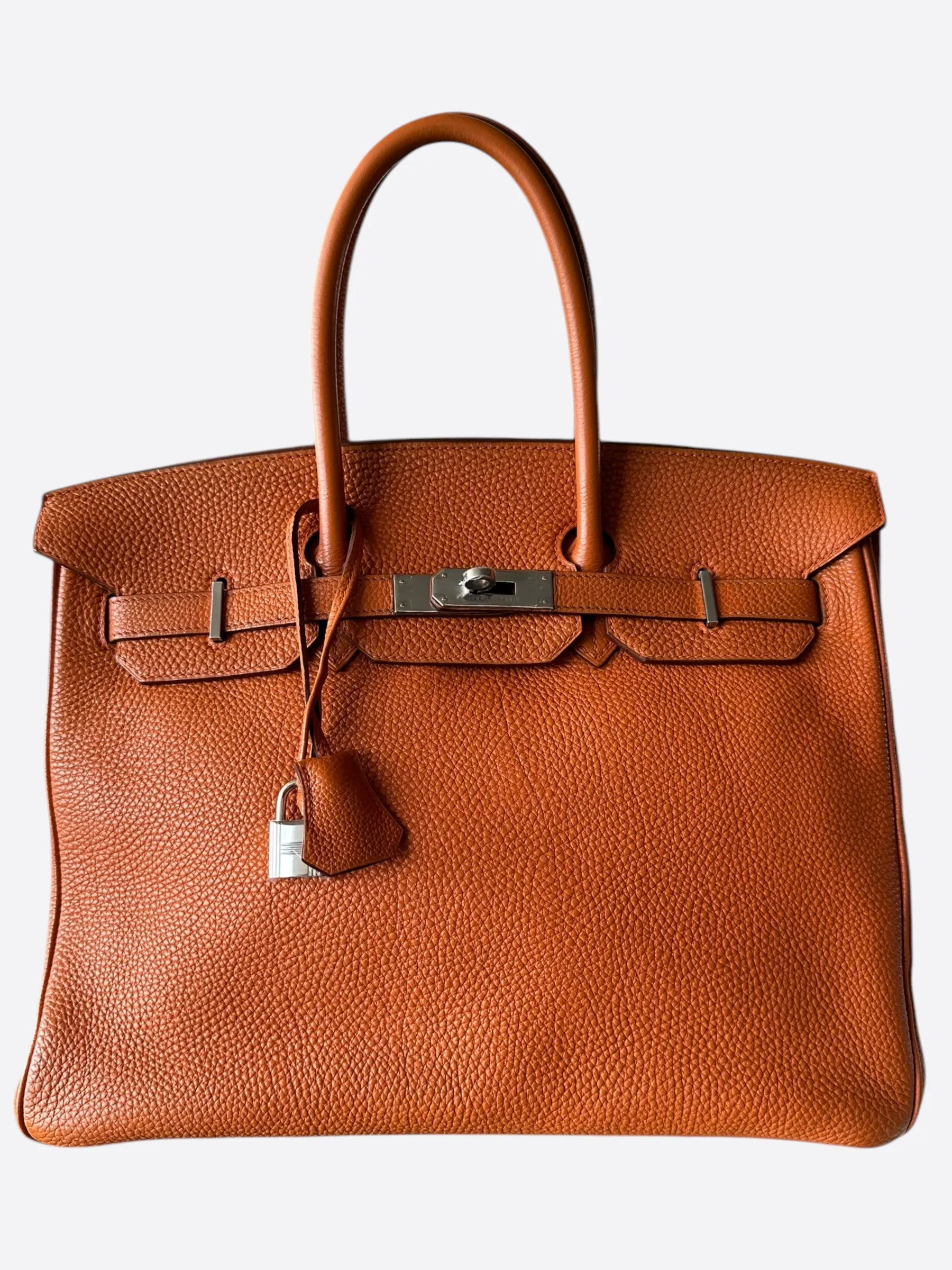 Hermes Orange Togo Birkin 35