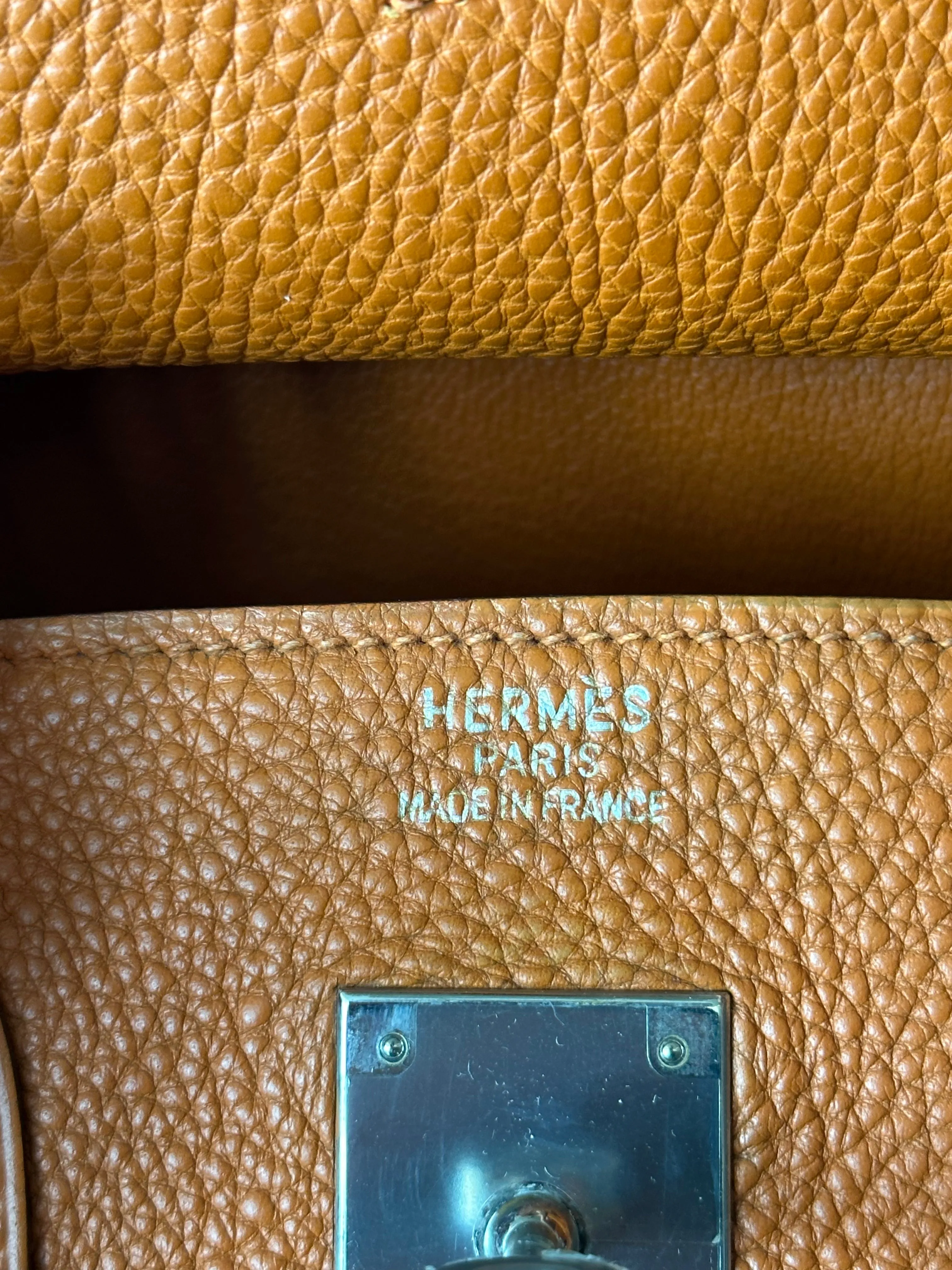 Hermes Orange Togo Birkin 35