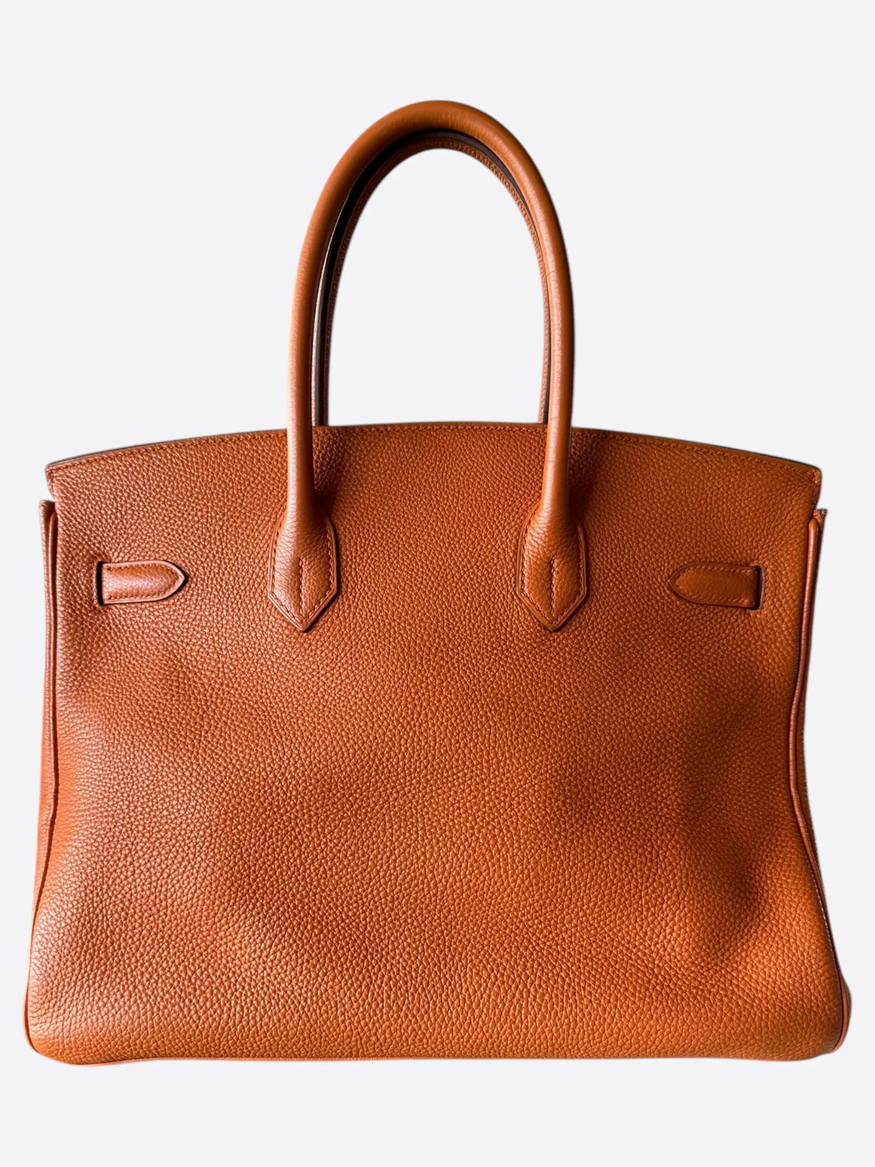 Hermes Orange Togo Birkin 35