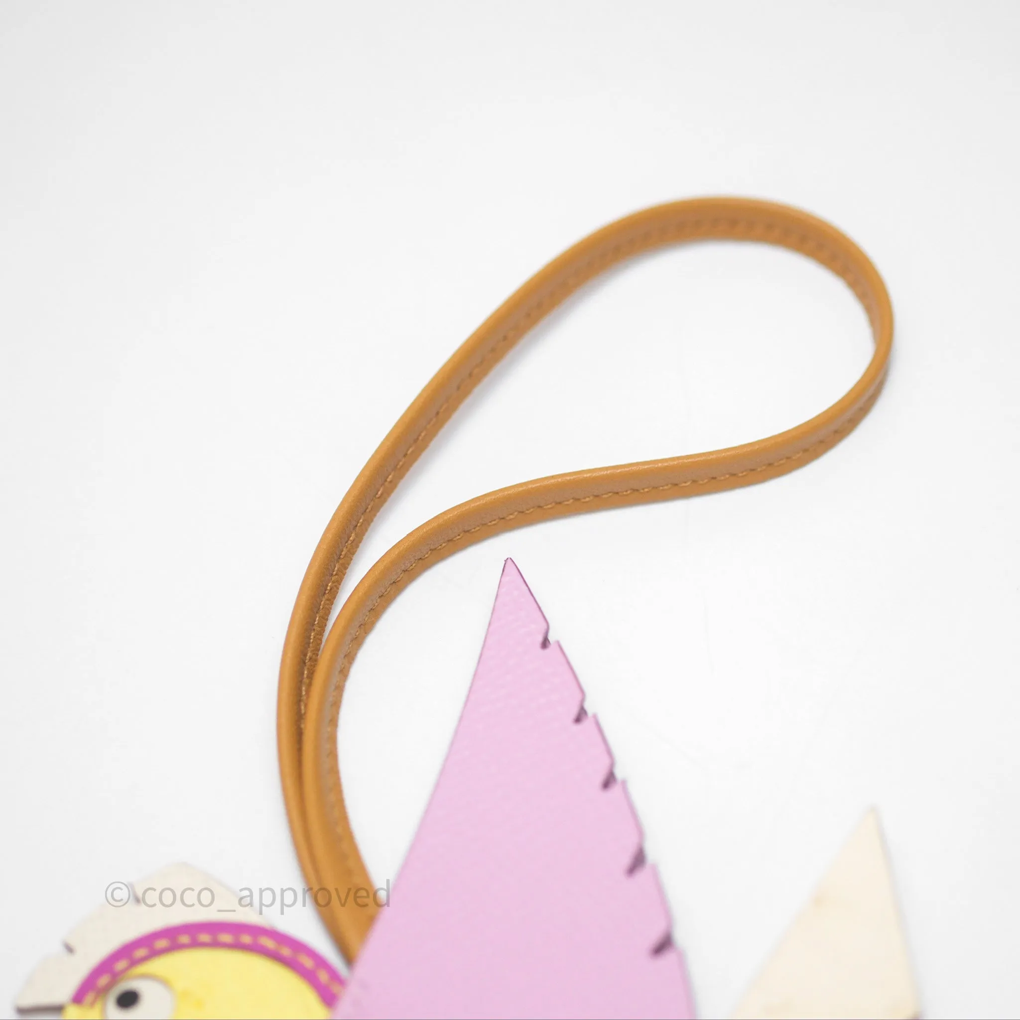 Hermes Ostrich Epsom Swift Birdy Bag Charm