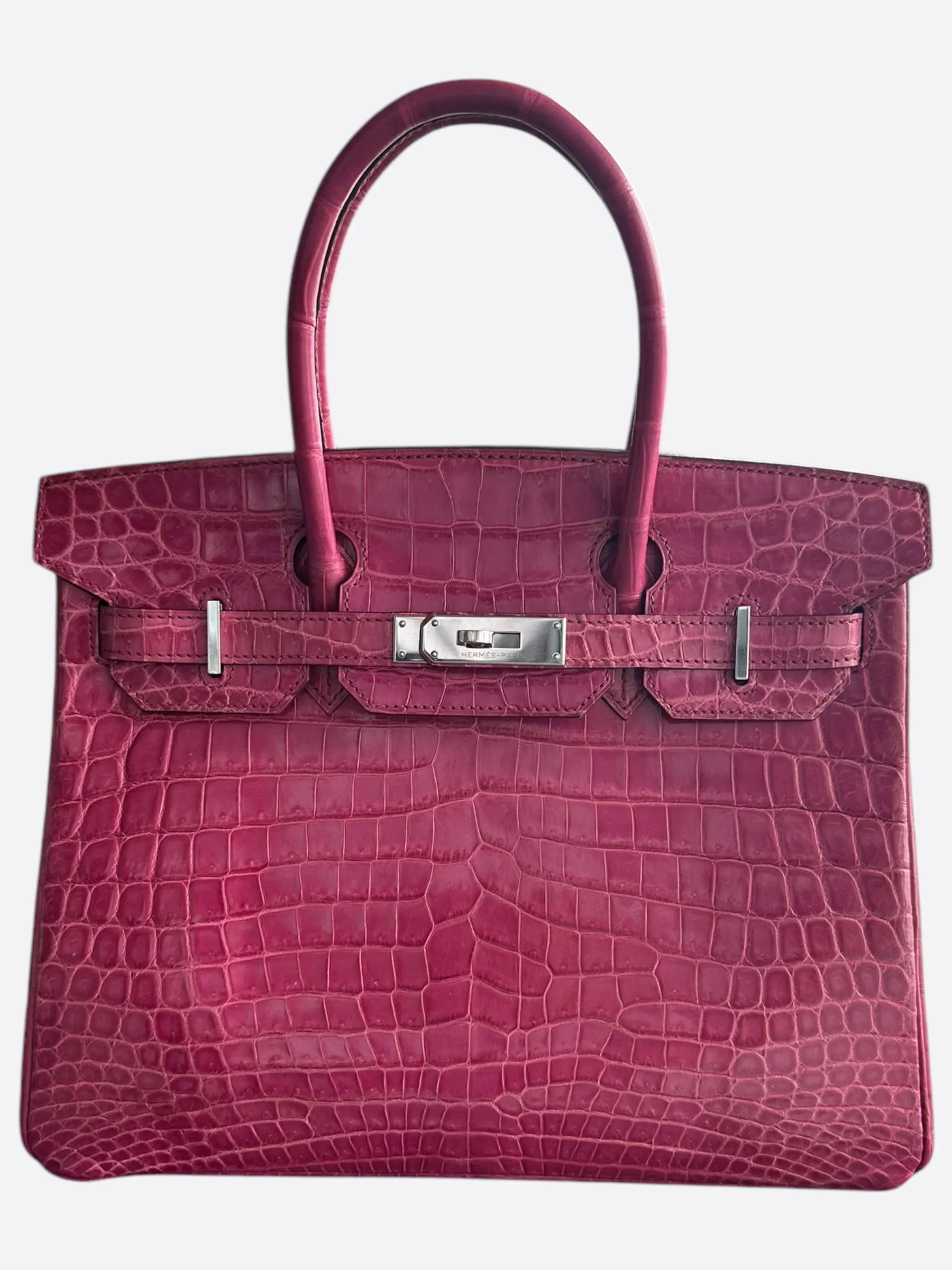 Hermes Pink Crocodile Birkin 30
