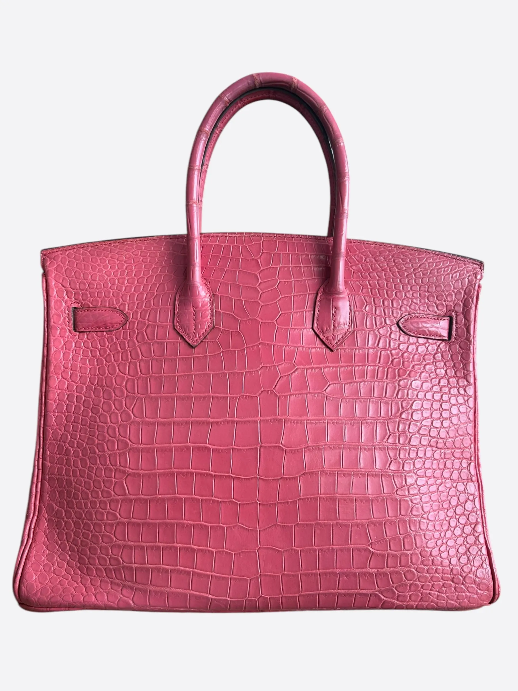 Hermes Pink Crocodile Birkin 35