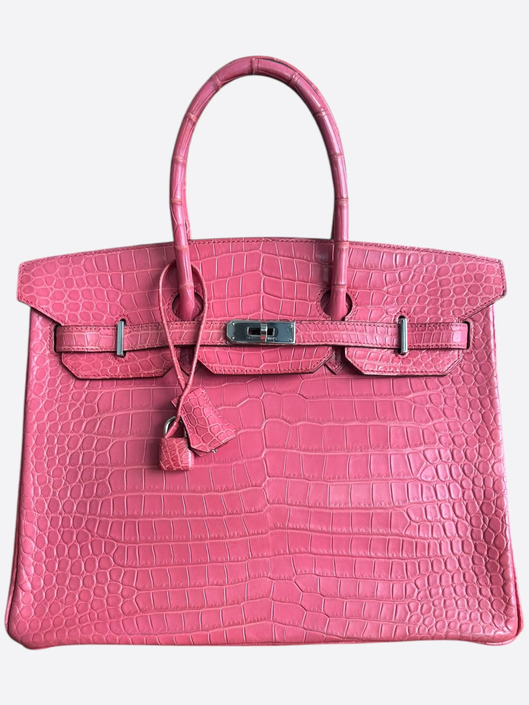 Hermes Pink Crocodile Birkin 35