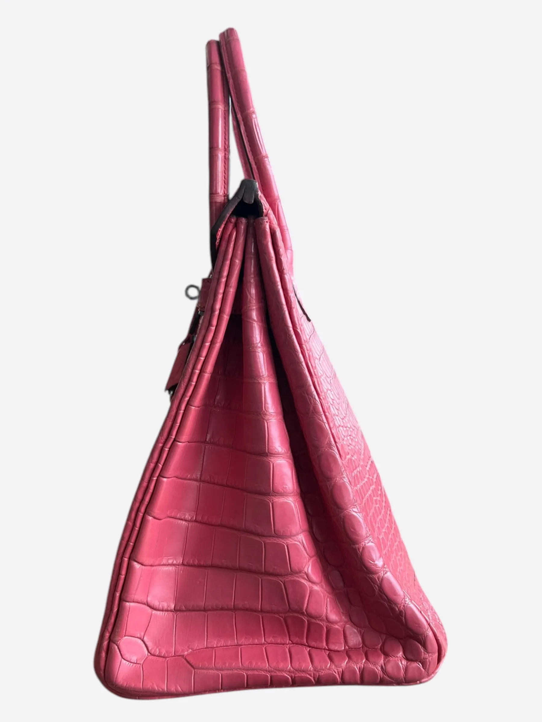 Hermes Pink Crocodile Birkin 35
