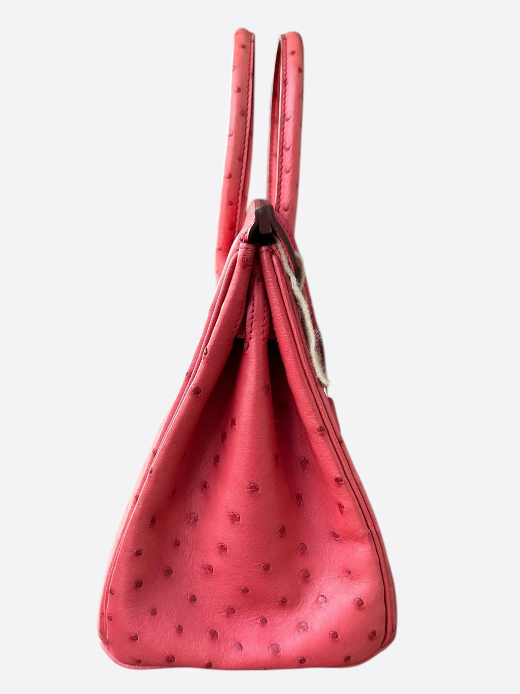 Hermes Pink Ostrich Birkin 30