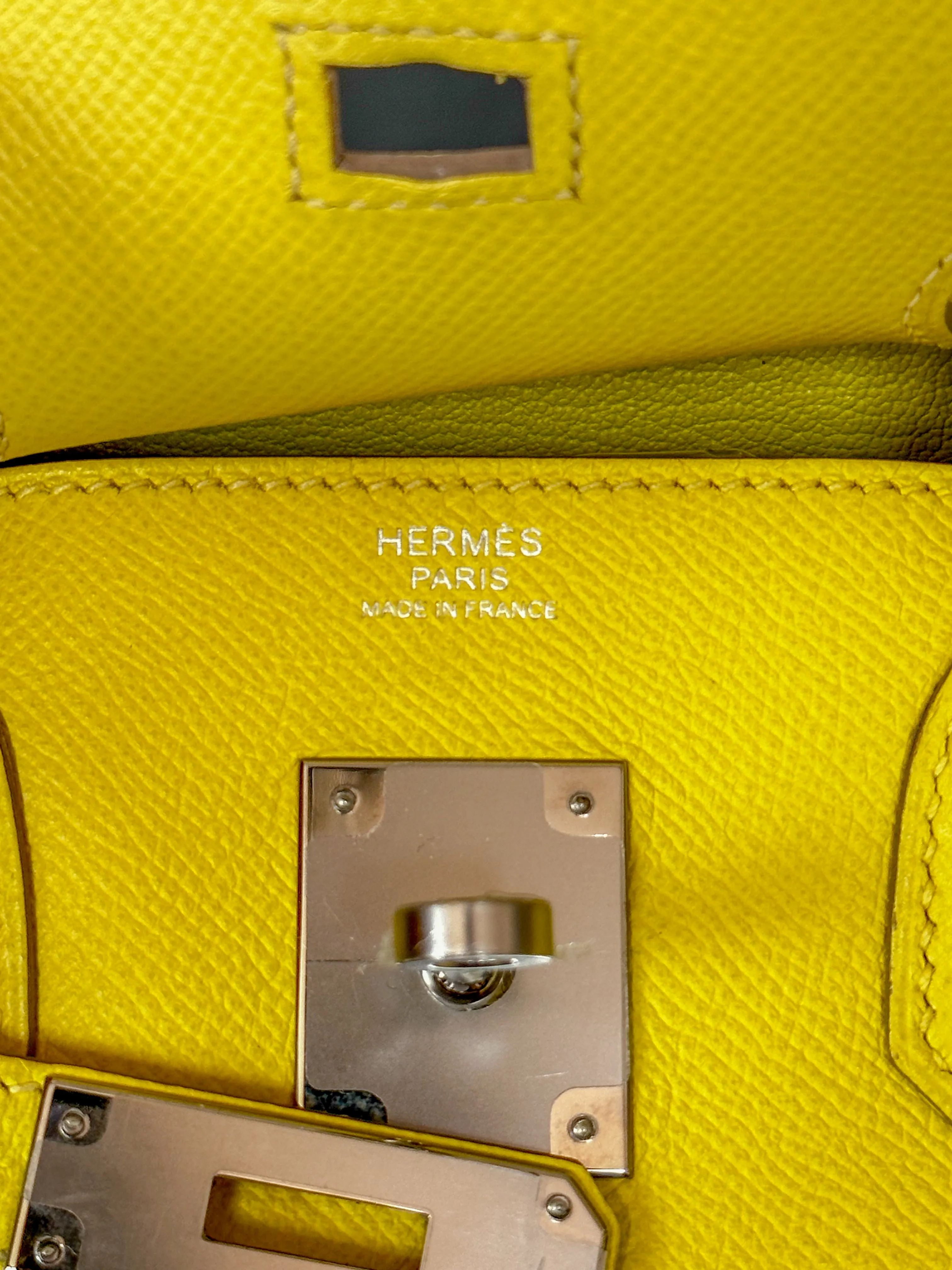 Hermes Yellow Epsom Birkin 30