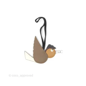 Herms Birdy Charm Epsom Palladium Hardware
