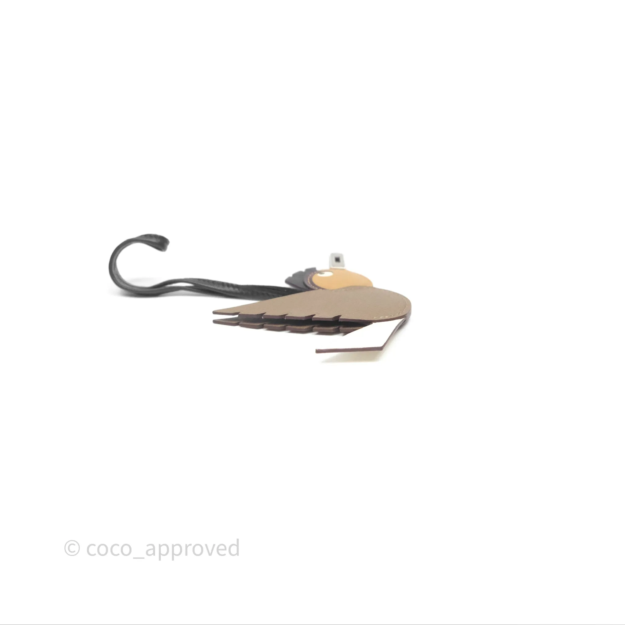 Herms Birdy Charm Epsom Palladium Hardware