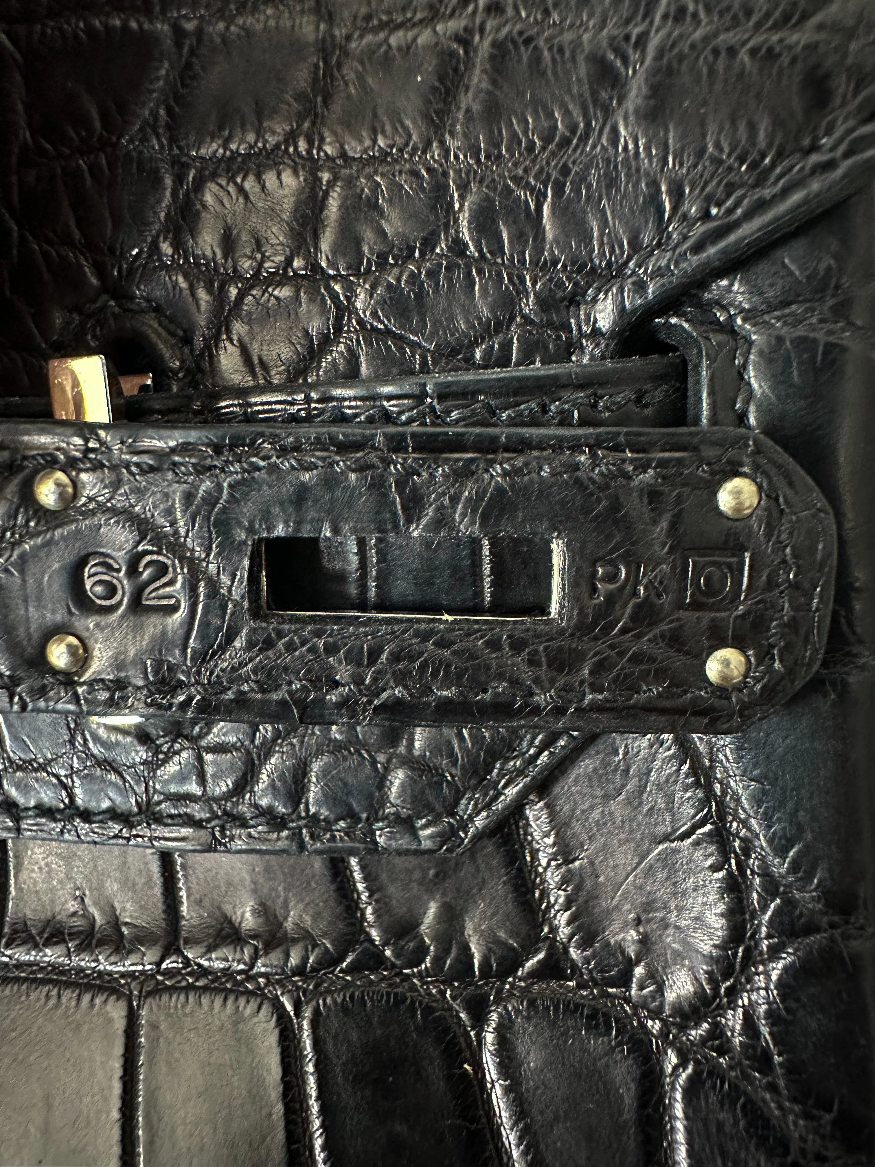 Herms Black Matte Niloticus Crocodile Birkin 30