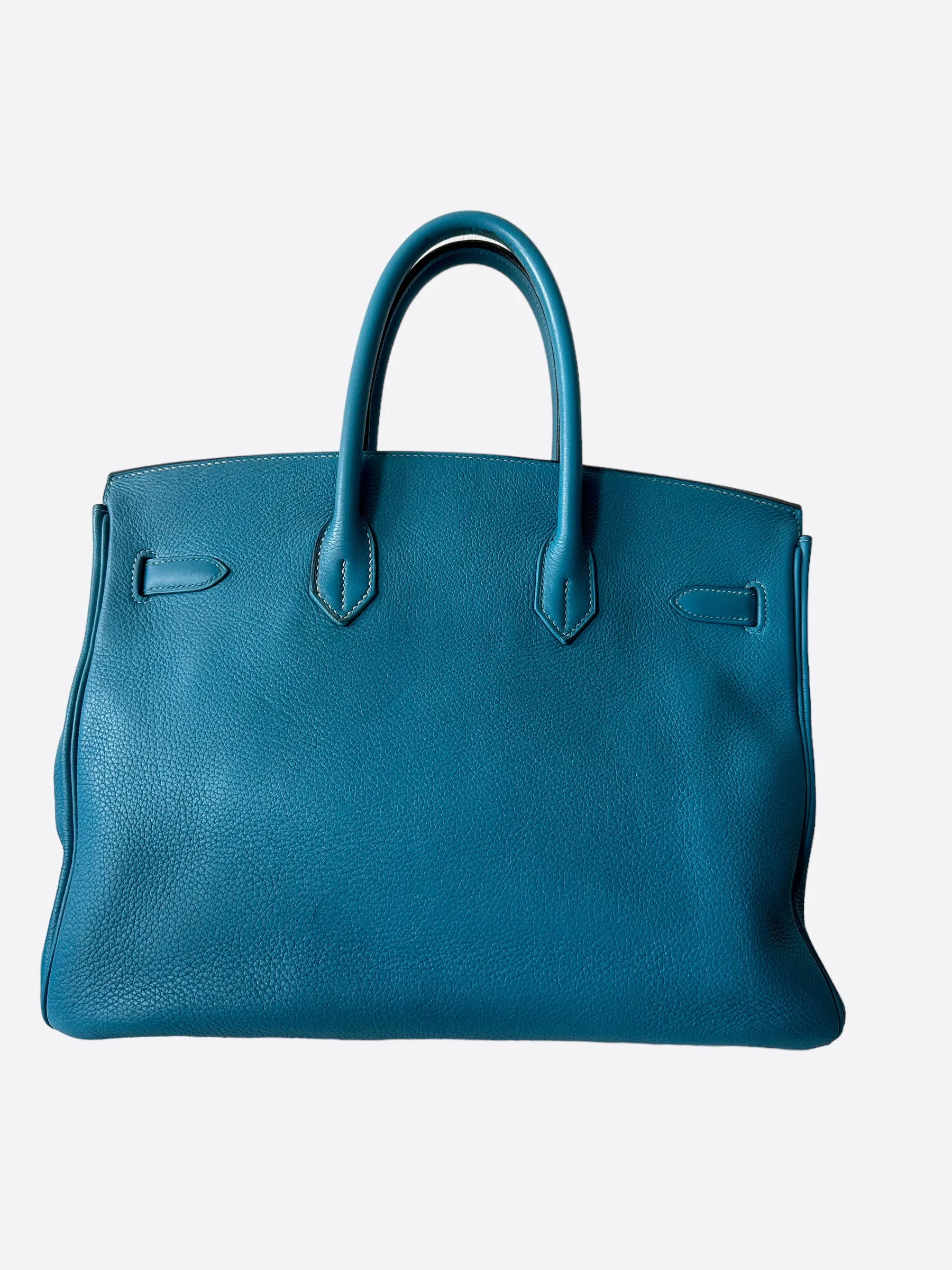 Herms Blue Clemence Birkin 35