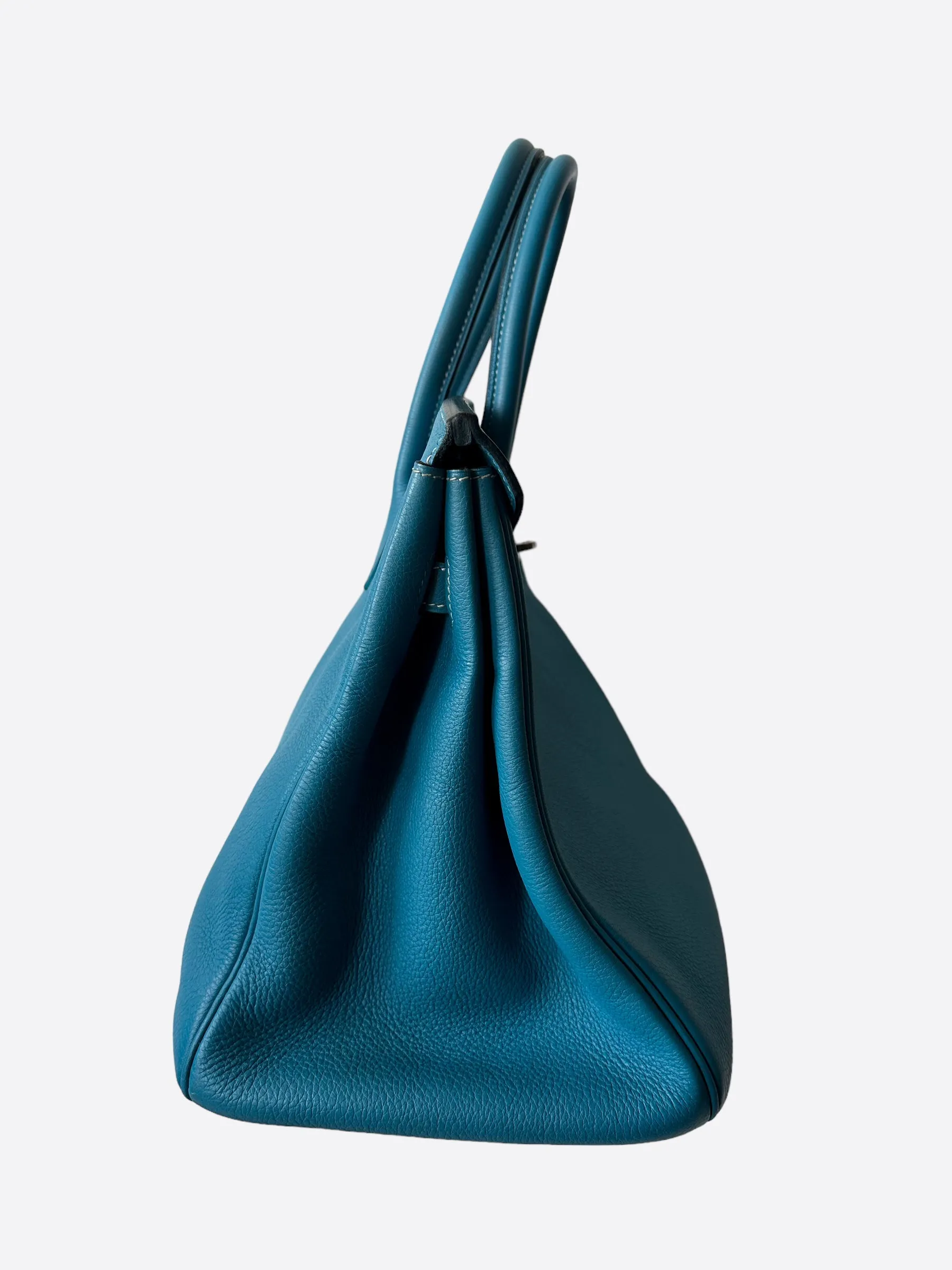 Herms Blue Clemence Birkin 35