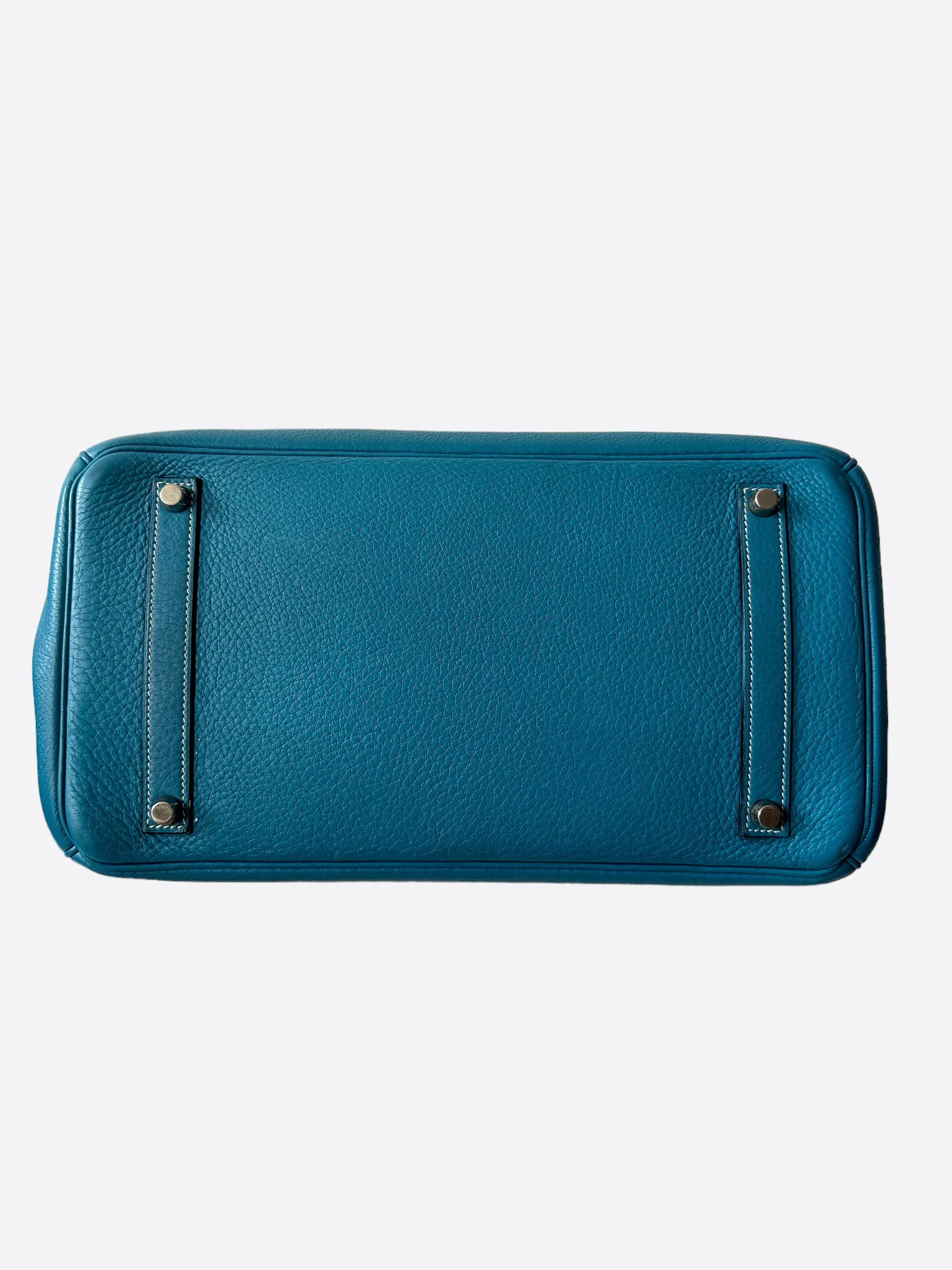 Herms Blue Clemence Birkin 35