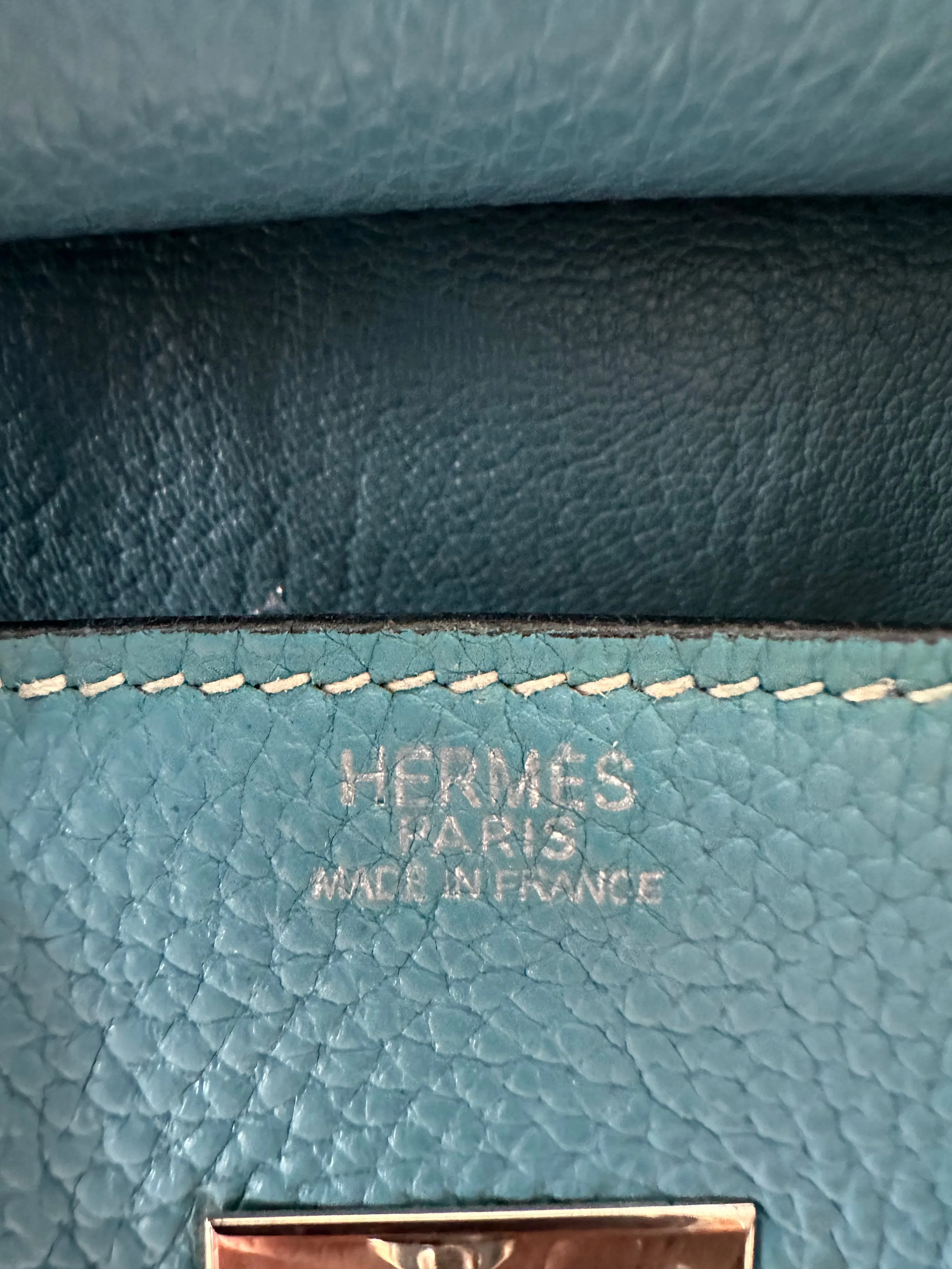 Herms Blue Jean Togo Birkin 30