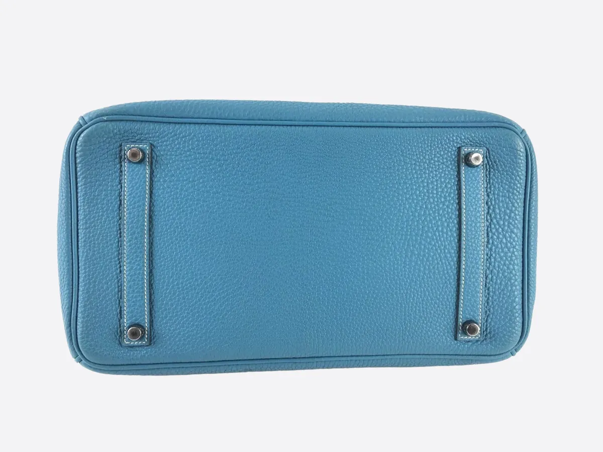 Herms Blue Togo Leather Birkin 35