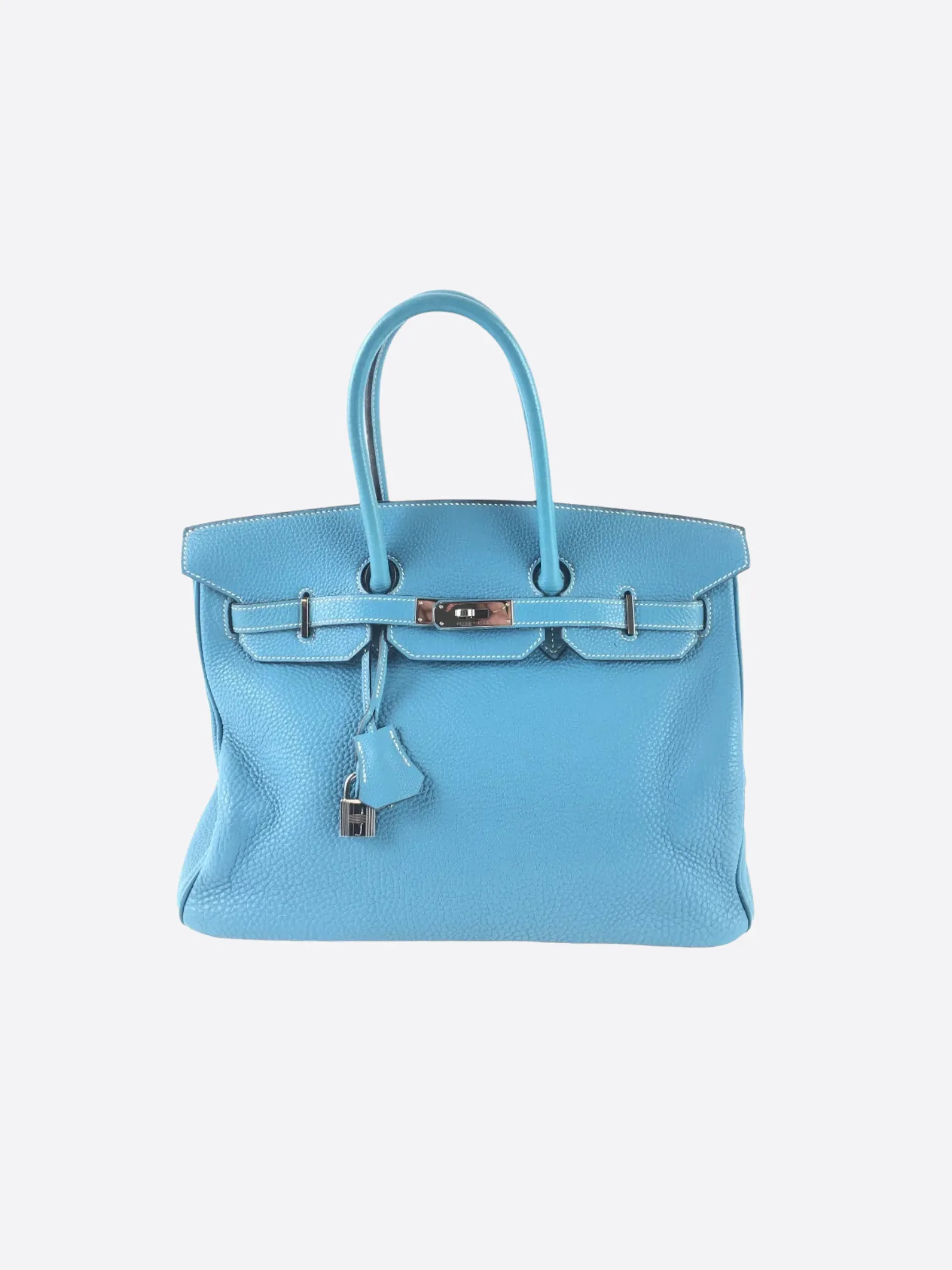 Herms Blue Togo Leather Birkin 35