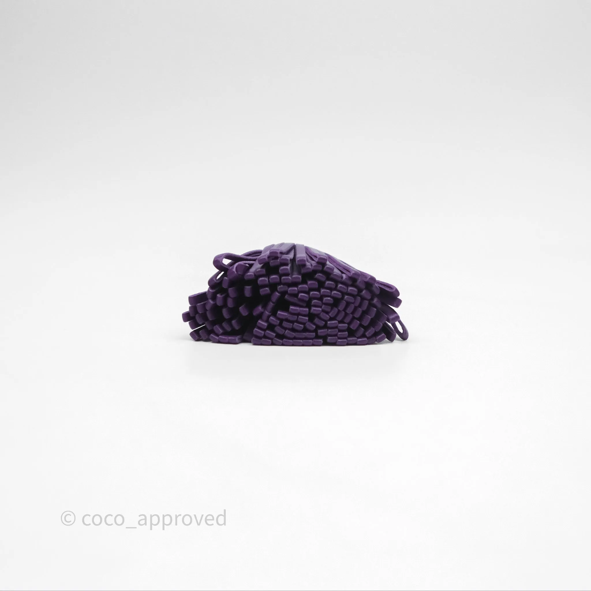 Herms Carmen Key Ring Violet Lambskin