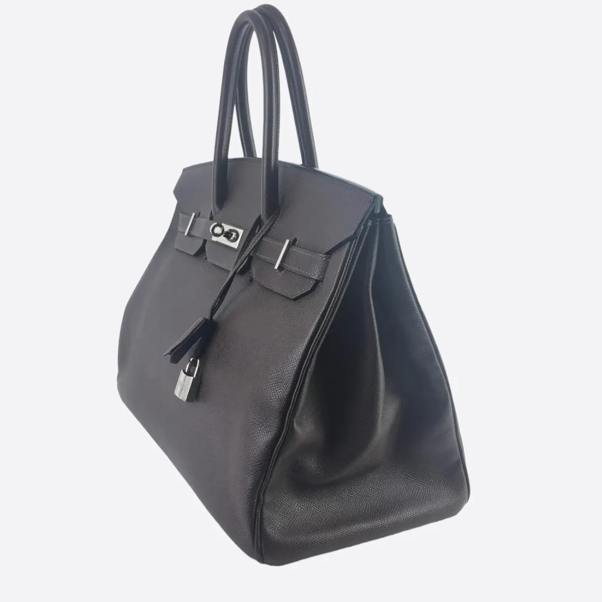 Herms Chocolate Epsom Leather Birkin 35