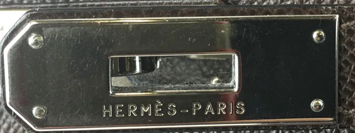 Herms Chocolate Epsom Leather Birkin 35