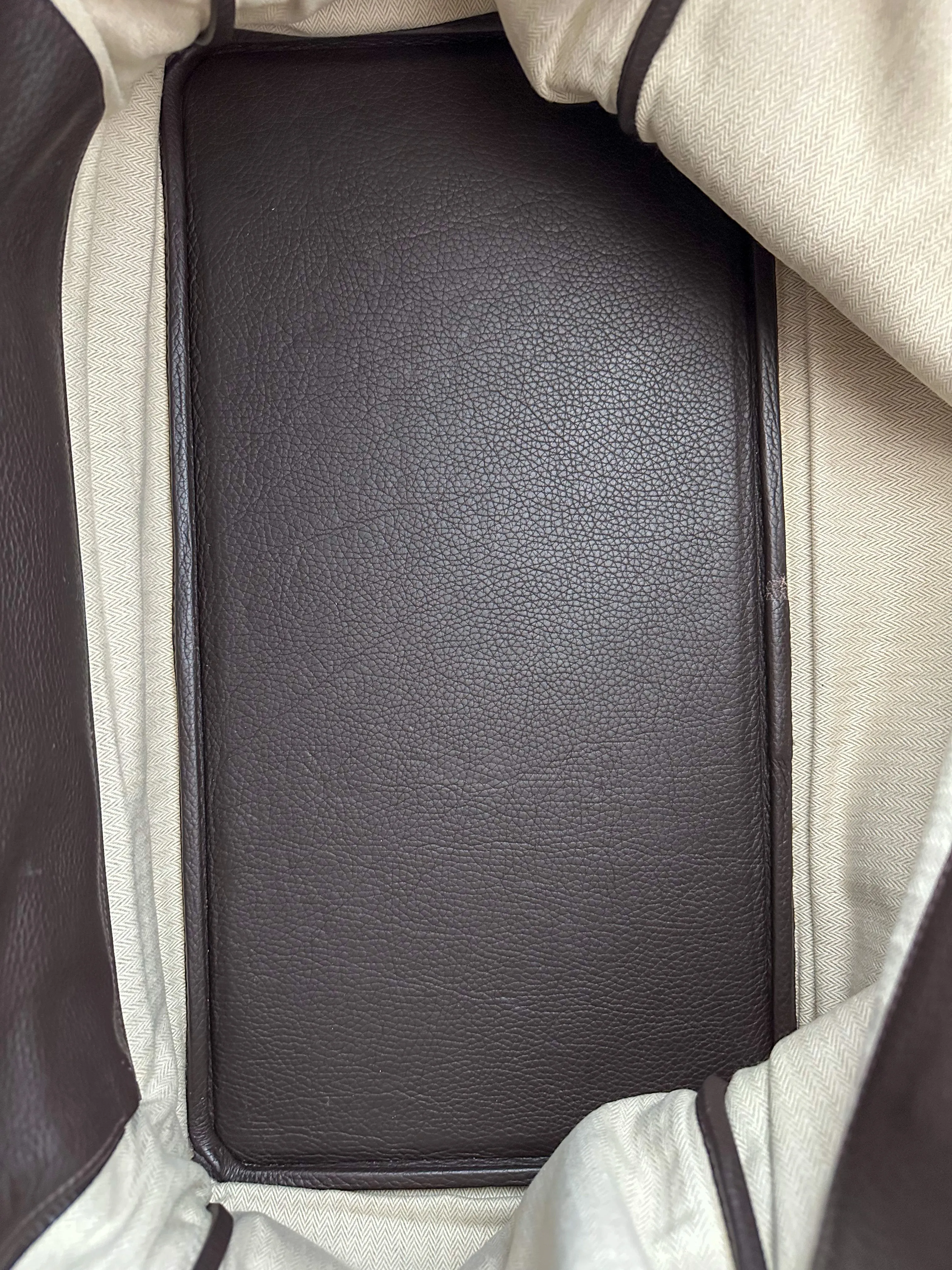 Herms Dark Brown Clemence Birkin 50