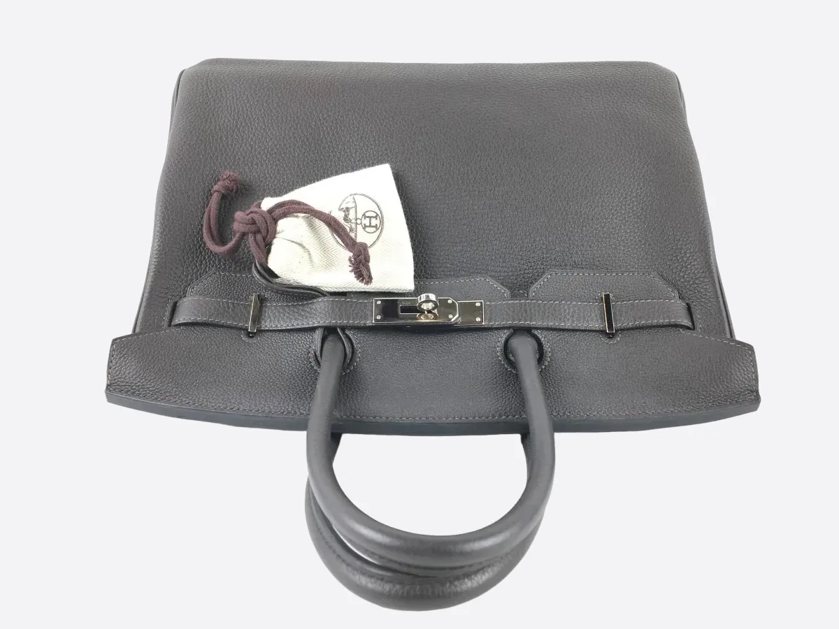Herms Graphite Gray Togo Leather Birkin 35