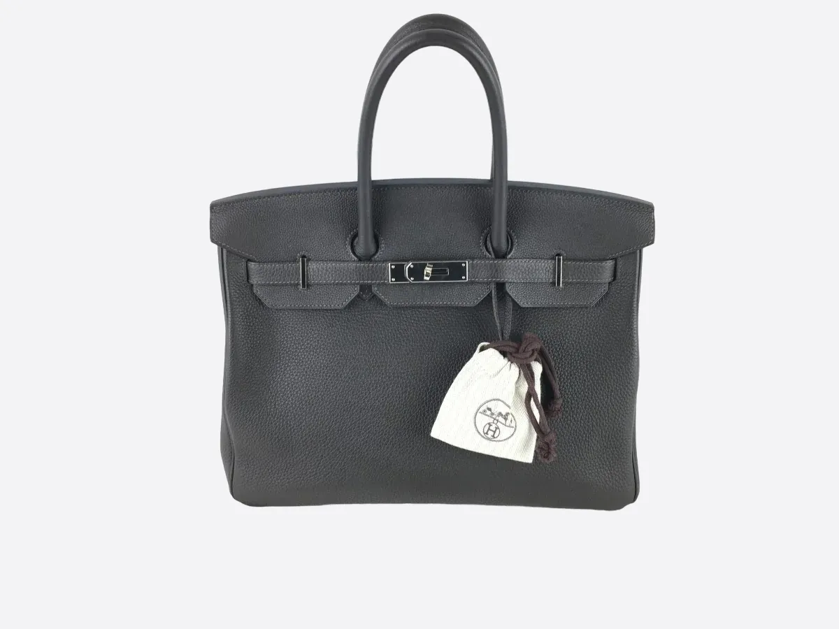 Herms Graphite Gray Togo Leather Birkin 35