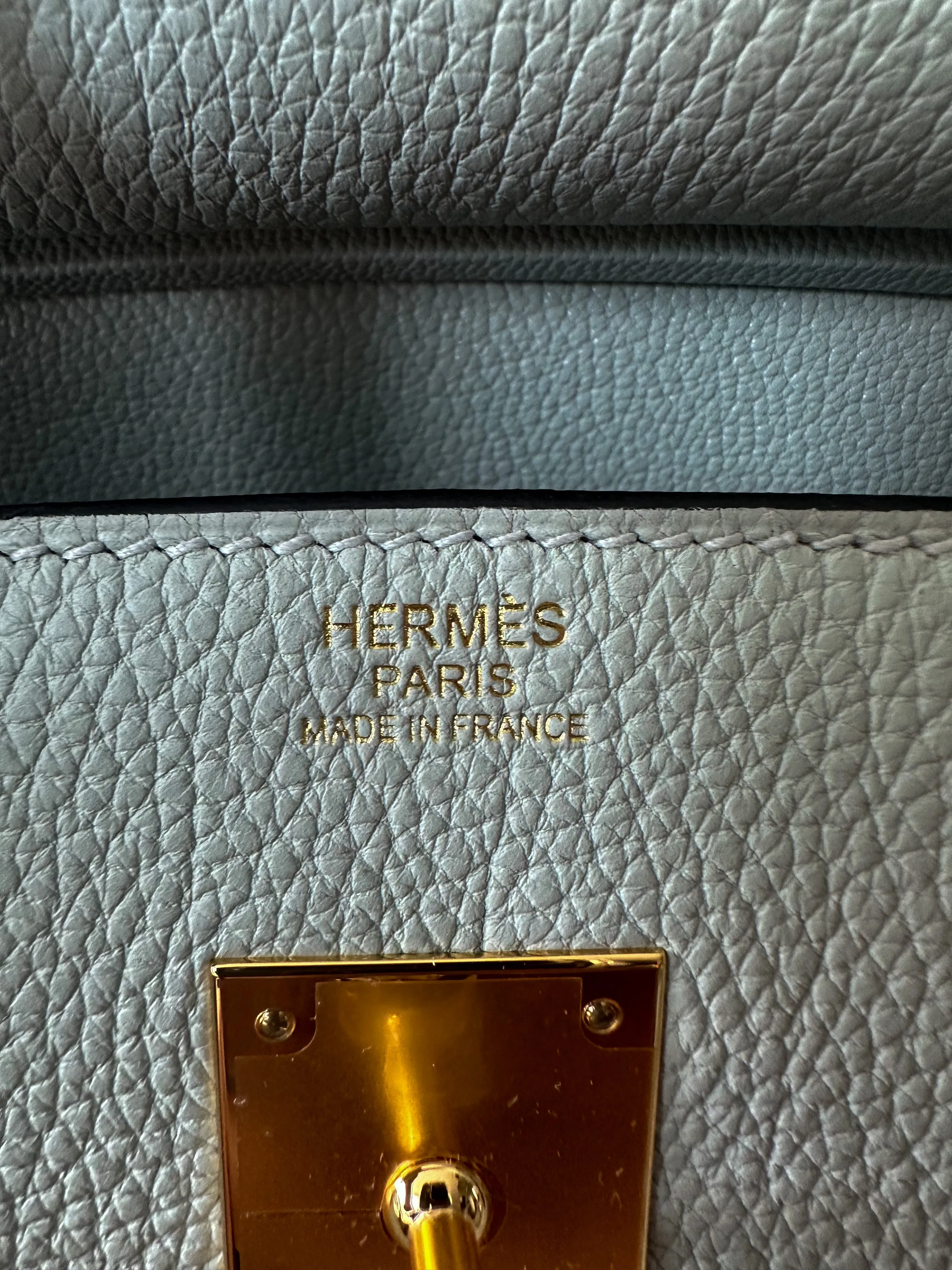 Herms Gris Neve Togo Birkin 30