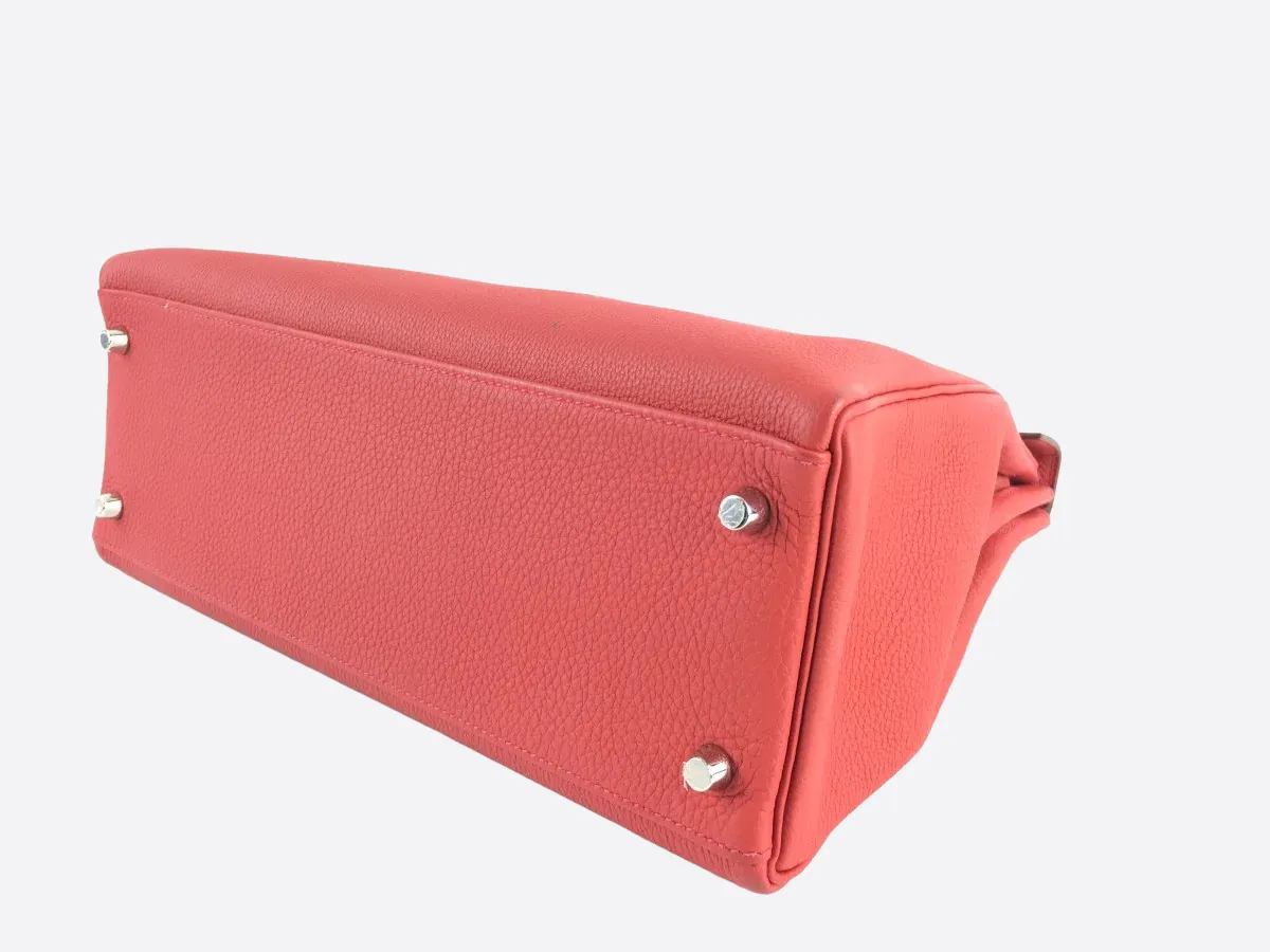 Herms Light Red Epsom Leather Kelly 32