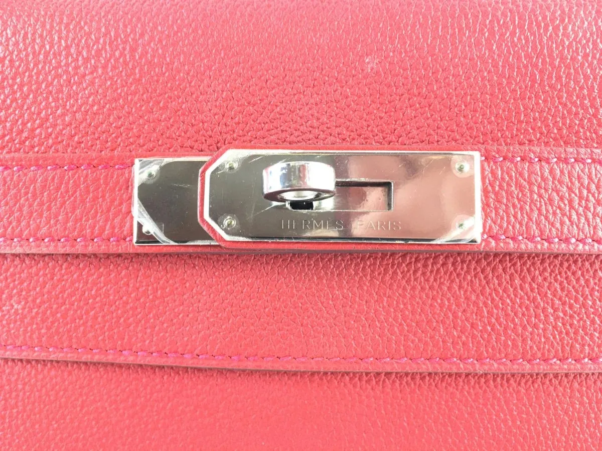 Herms Light Red Epsom Leather Kelly 32